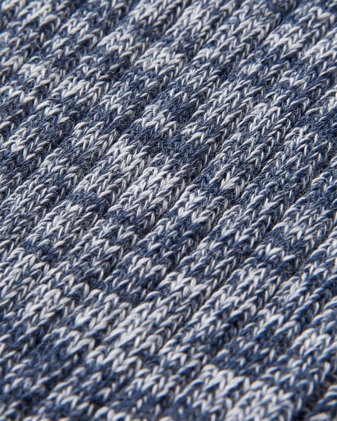 Organic Midweight Rib Socks - Navy - Image 4