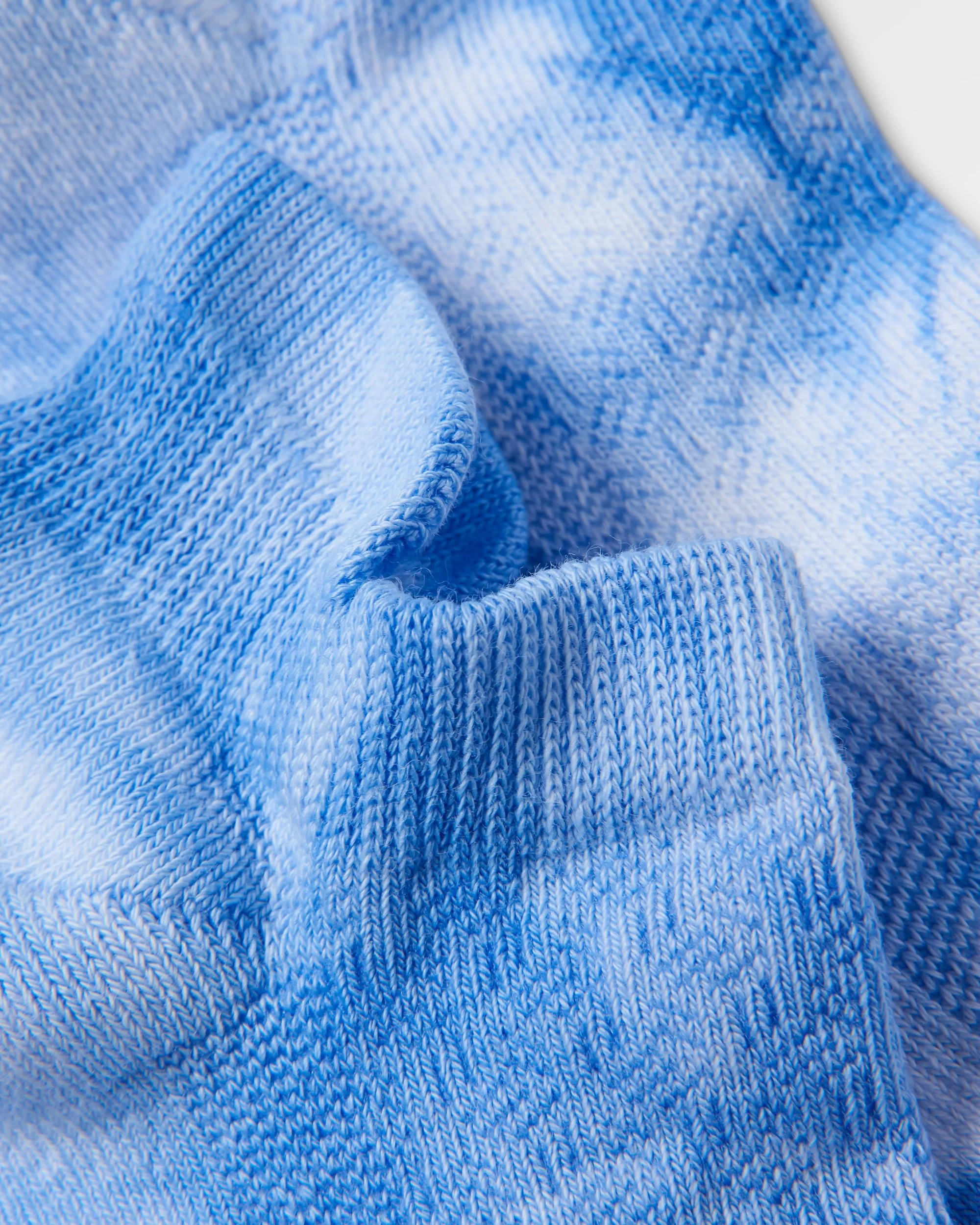 Organic Trainer Socks - Tie Dye Cornflower - Image 3