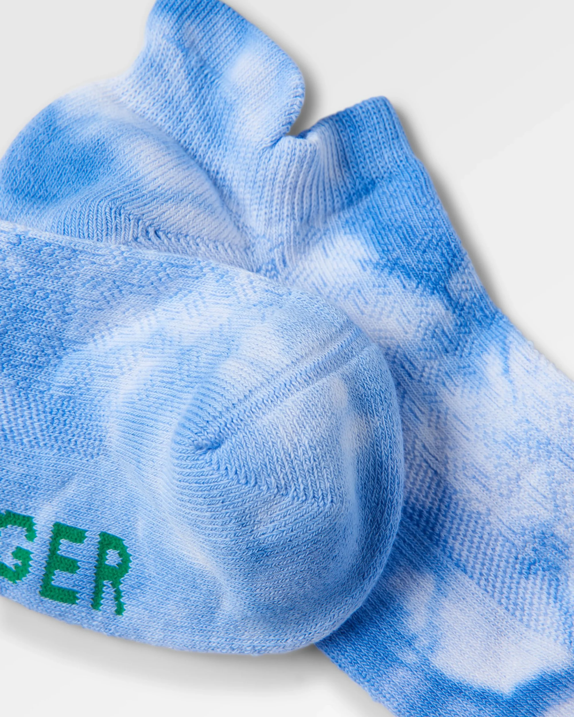Organic Trainer Socks - Tie Dye Cornflower - Image 4