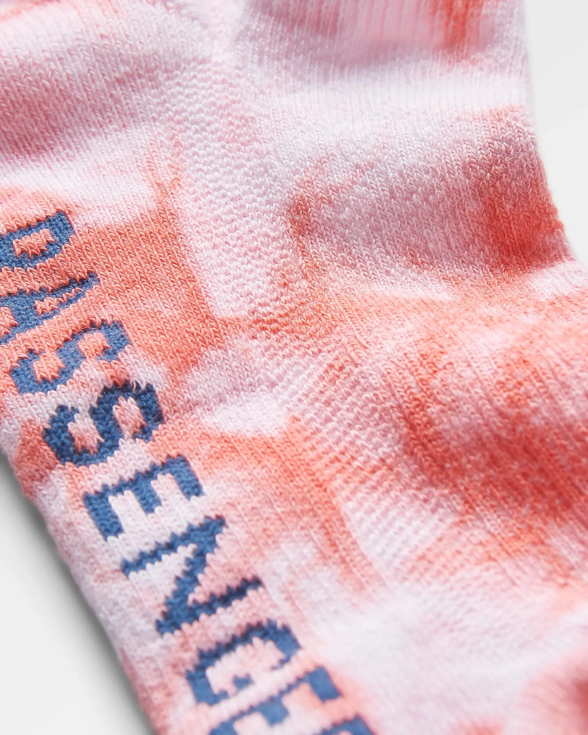 Organic Trainer Socks - Tie Dye Shell Pink - Image 4