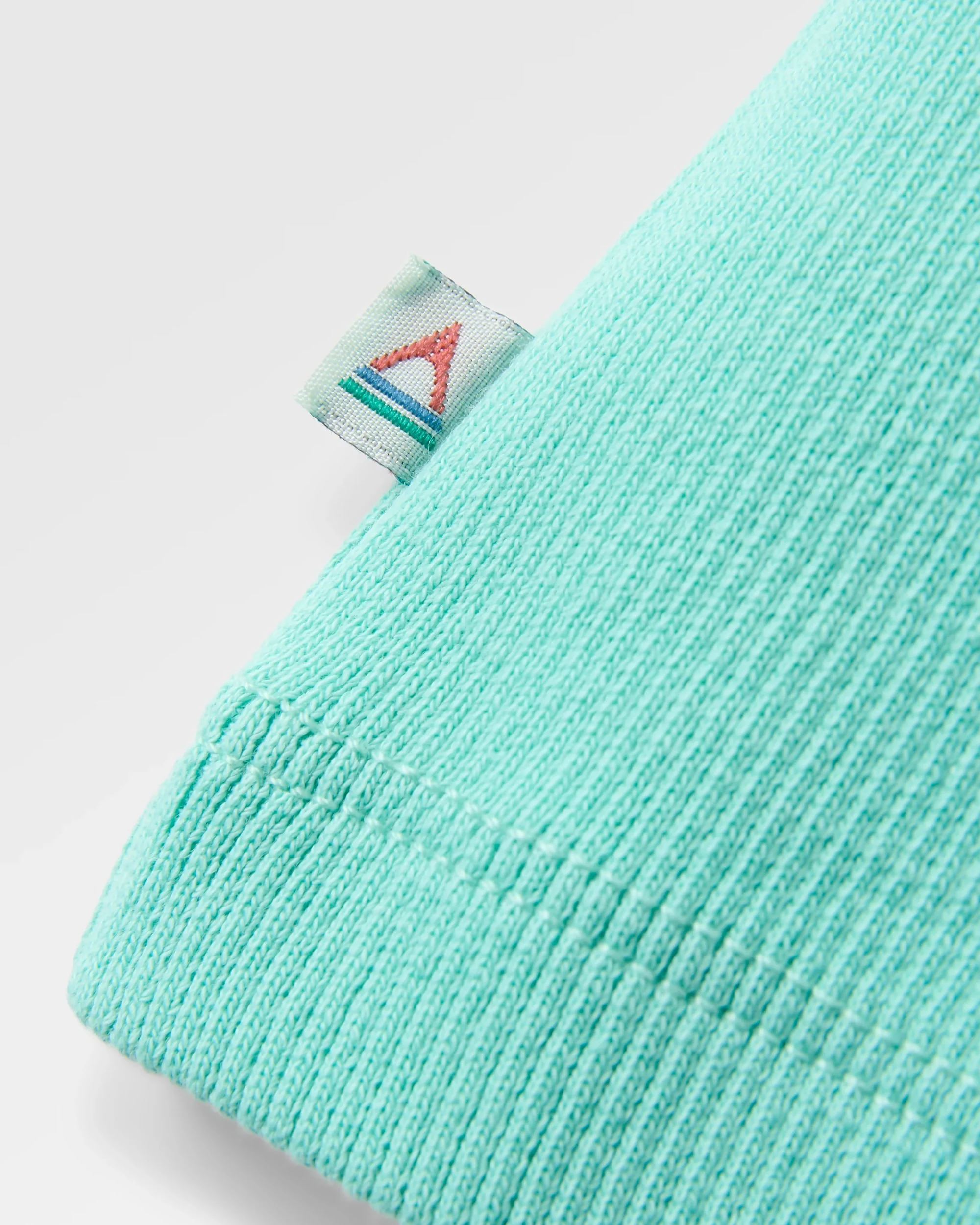 Out There Ribbed Cropped T-Shirt - Aqua - Image 3