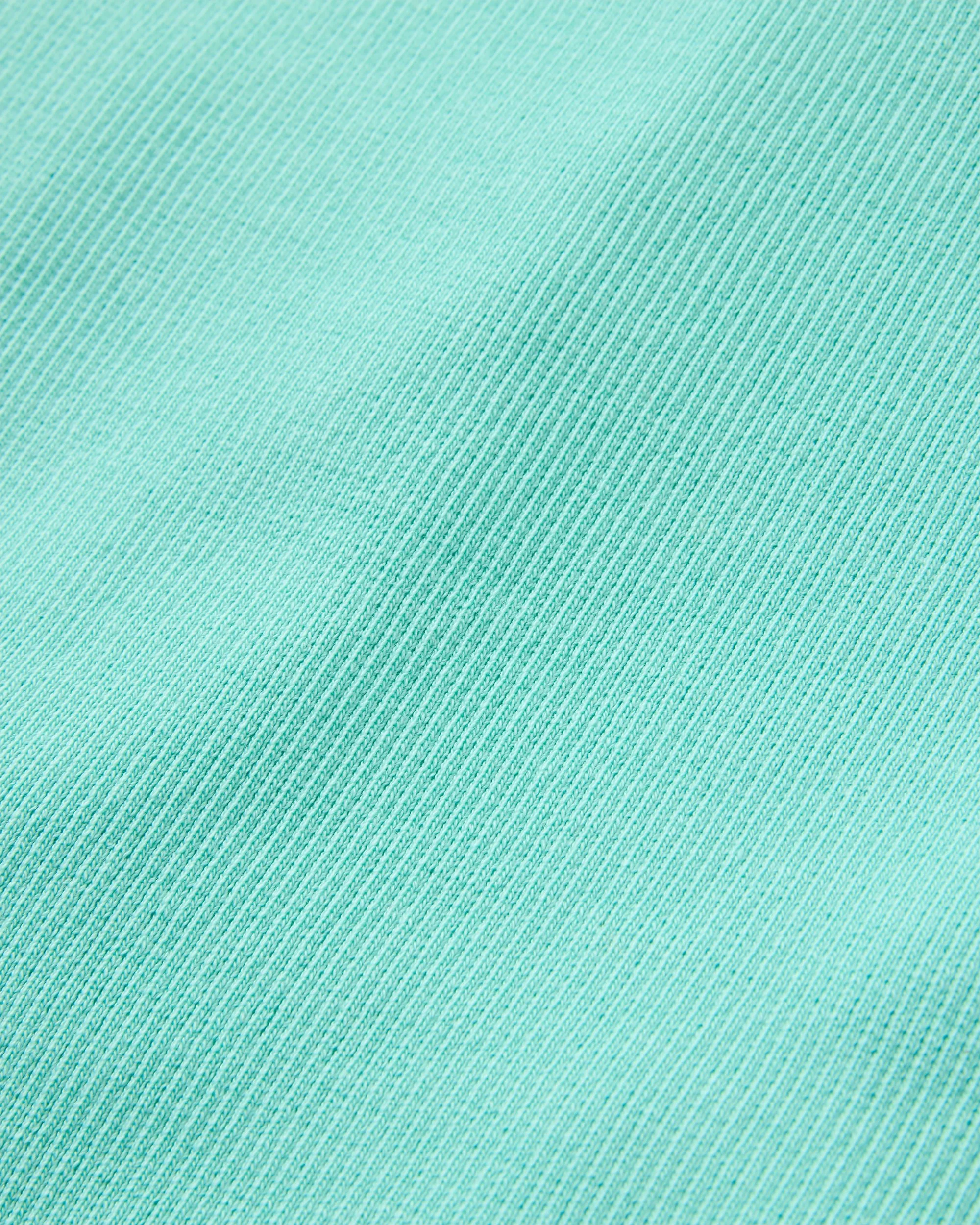 Out There Ribbed Cropped T-Shirt - Aqua - Image 4