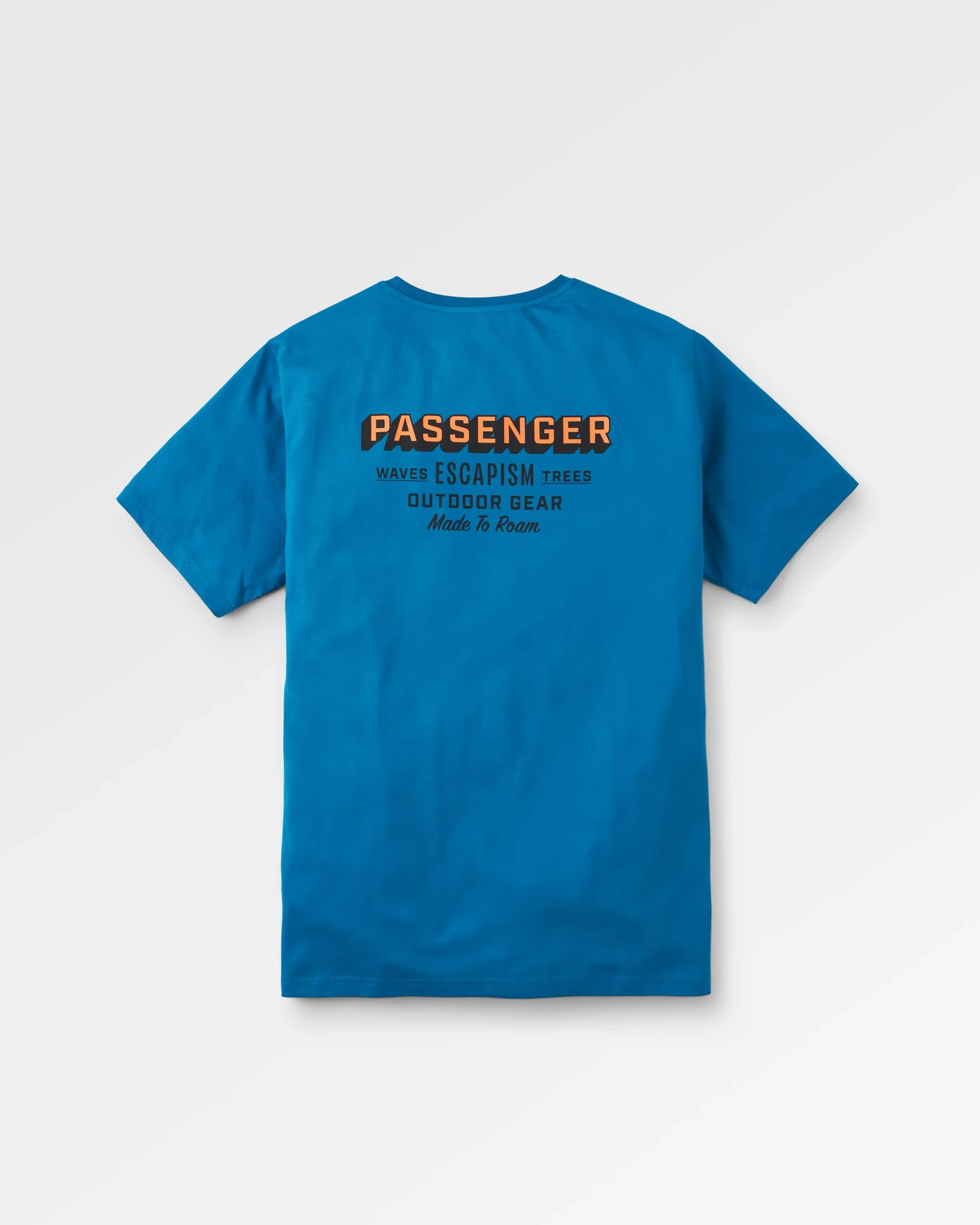 Outdoor Gear Organic Cotton T-Shirt - Azure Blue - Image 5