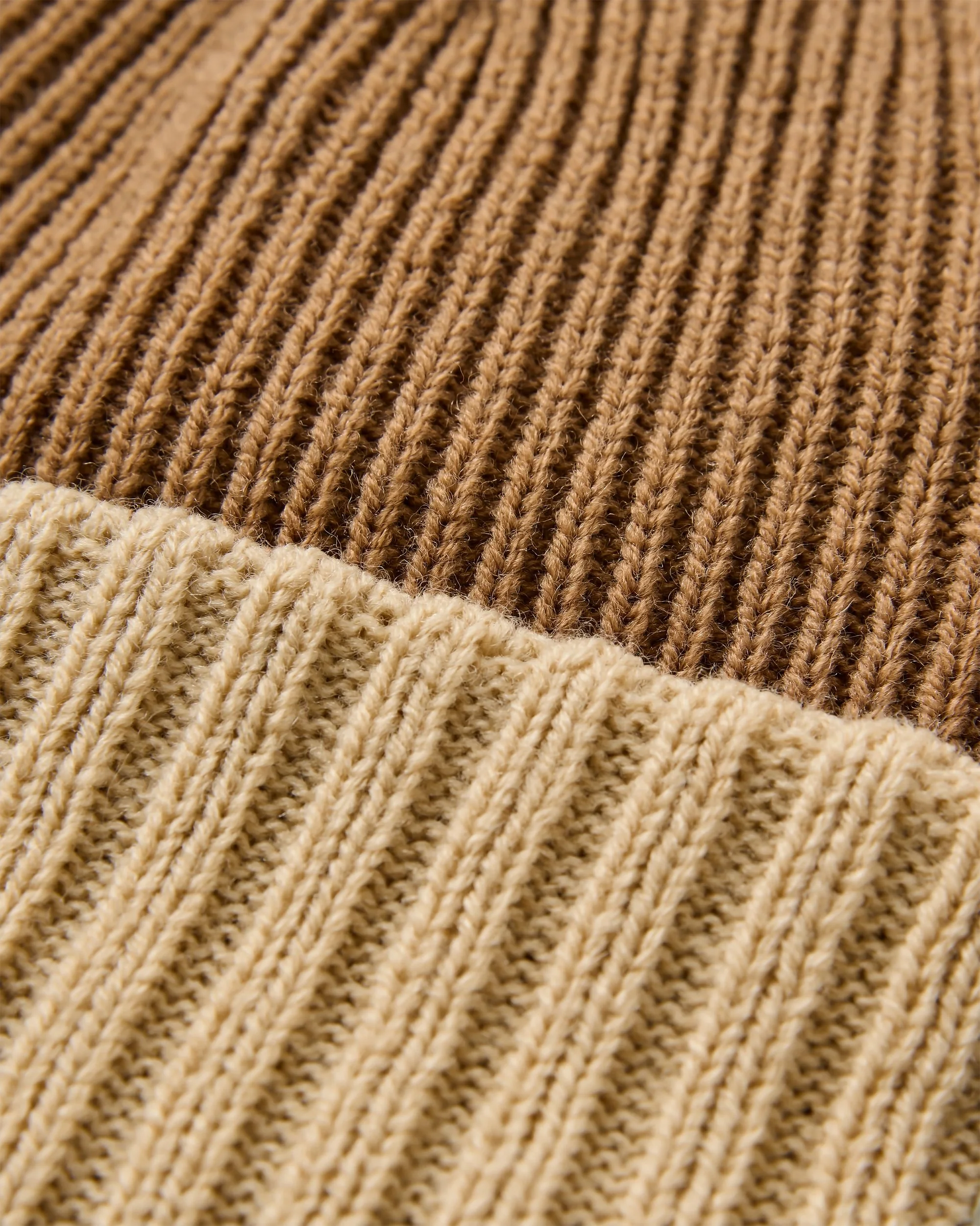 Outlook Reversible Beanie - Toffee/Stone - Image 5
