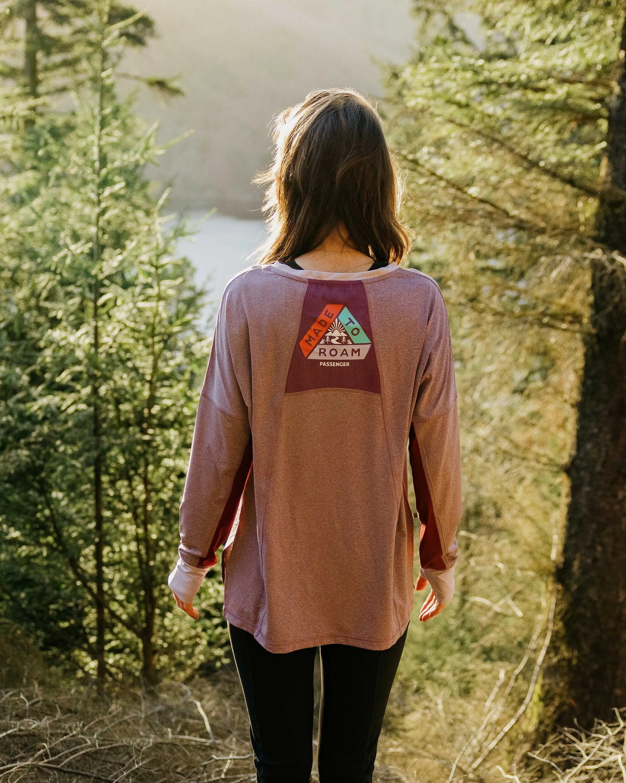 Pacifica Active LS Top - Berry Marl - Image 2