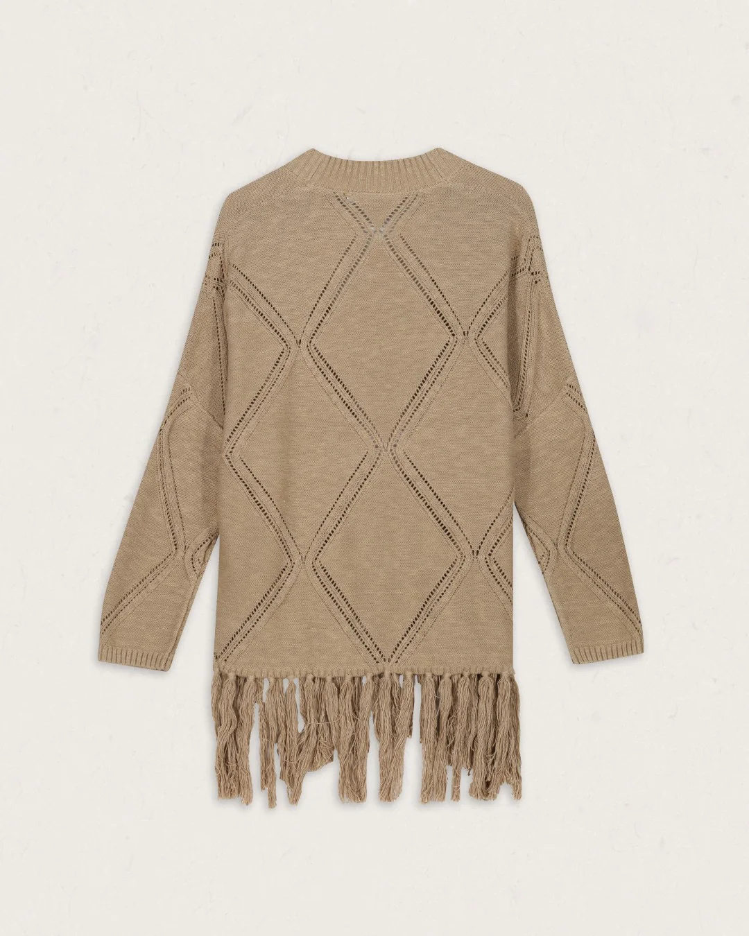 Palm Organic Cotton Cardigan - Biscuit - Image 8