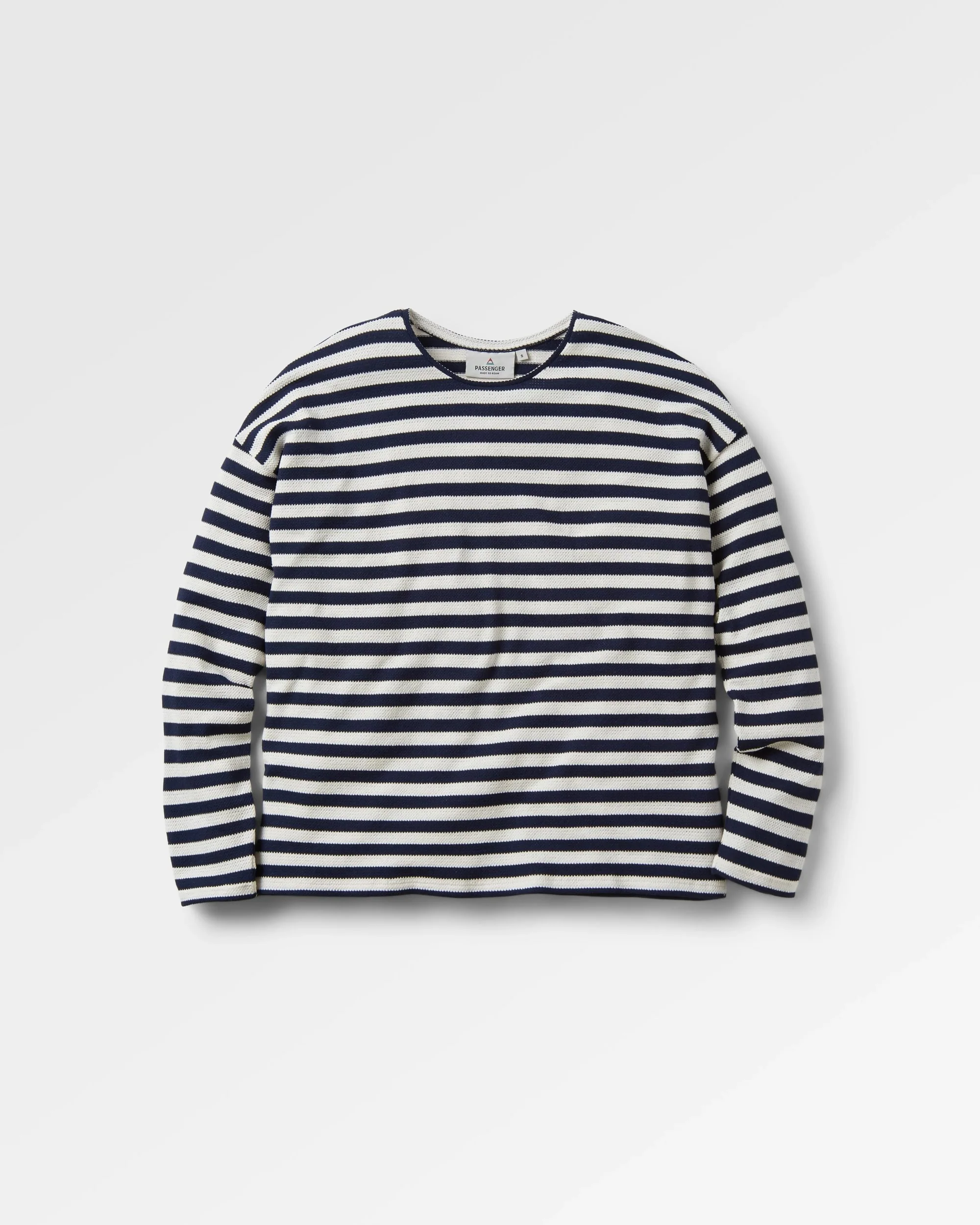 Panorama Striped LS T-Shirt - Deep Navy - Image 2