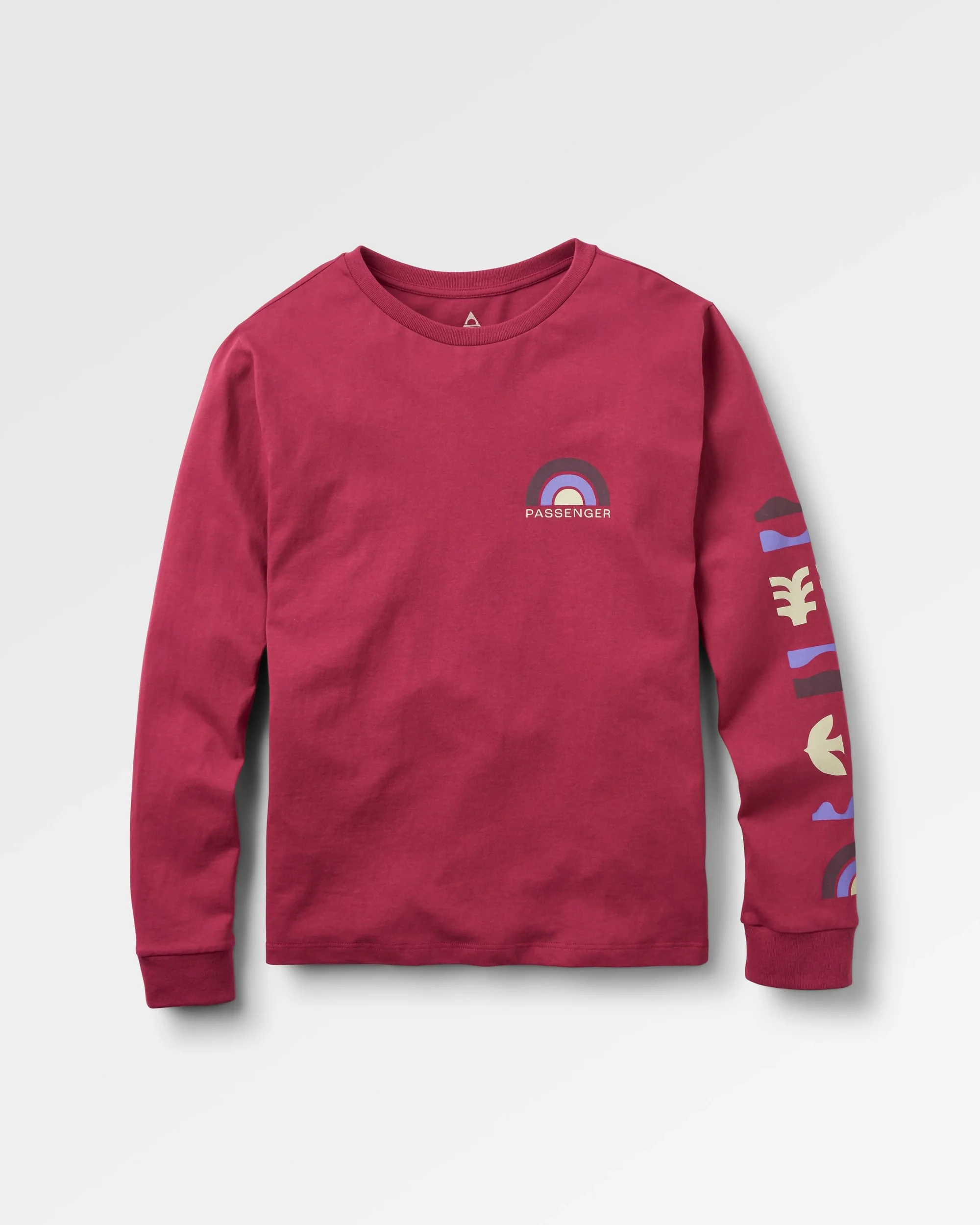 Papercut LS T-Shirt - Cranberry