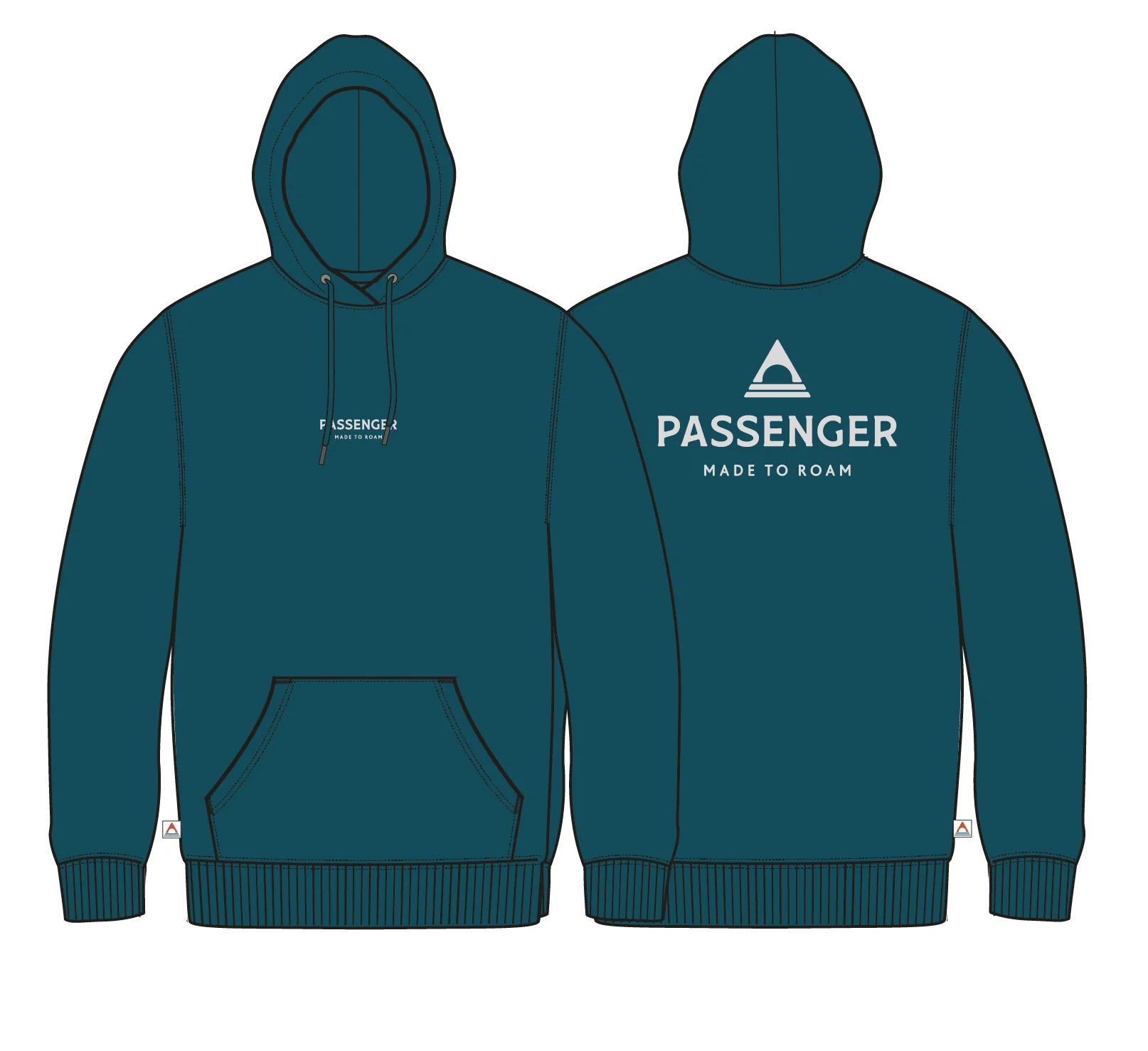 Passenger Relaxed Fit Hoodie - Tidal Blue - Image 9