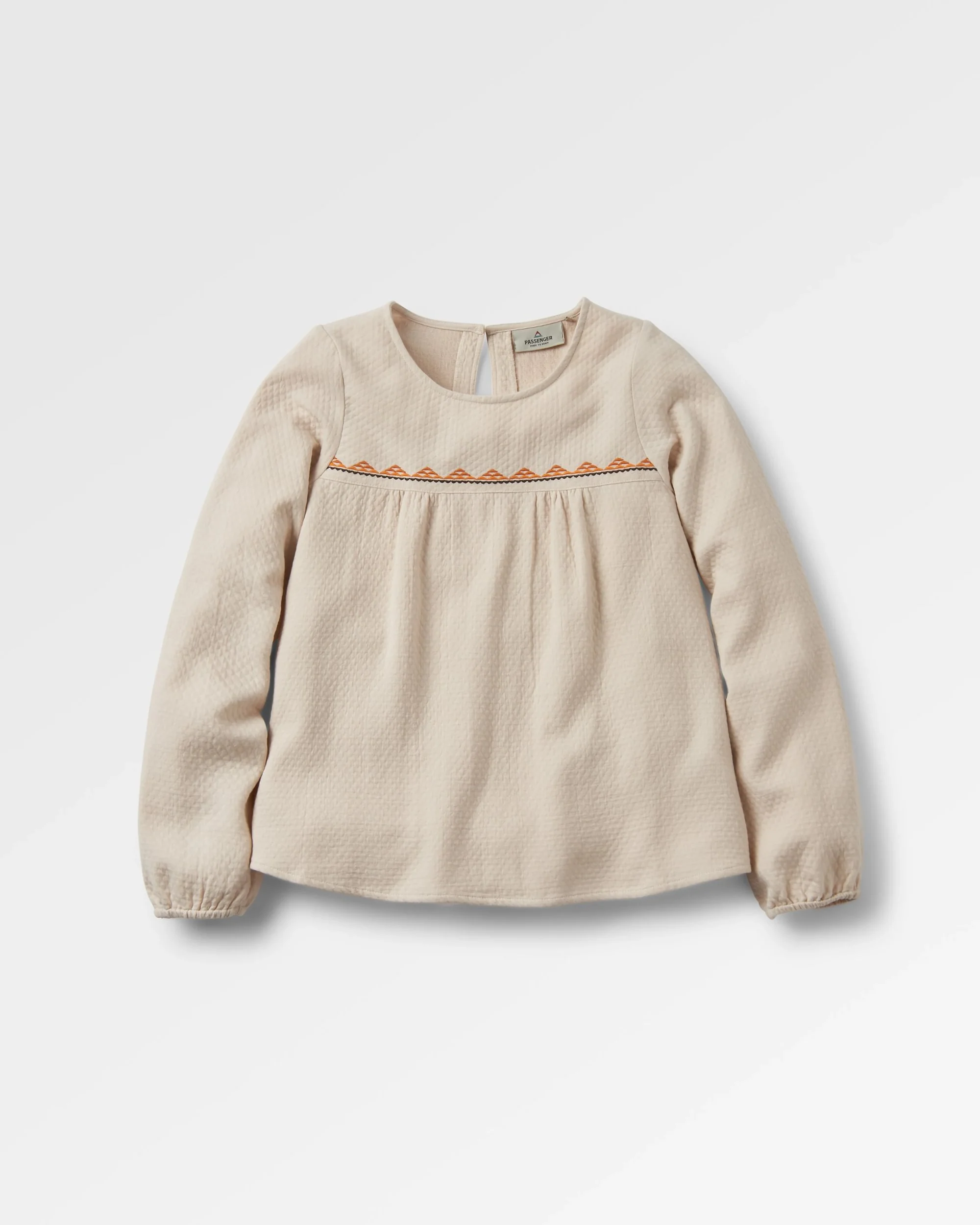 Petal Organic Cotton LS Top - Vintage White - Image 2