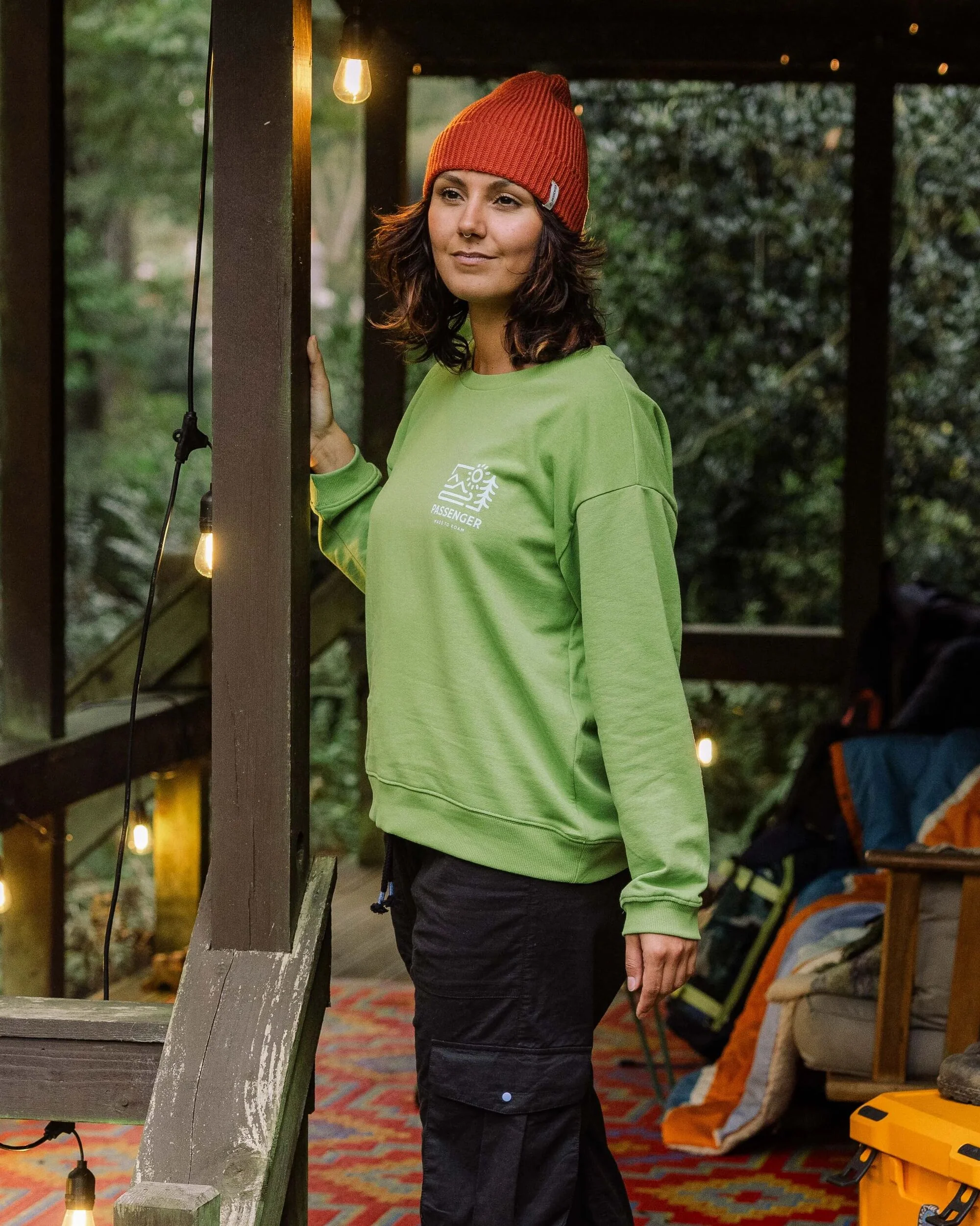 Phoenix Oversized Sweatshirt - Pear Green