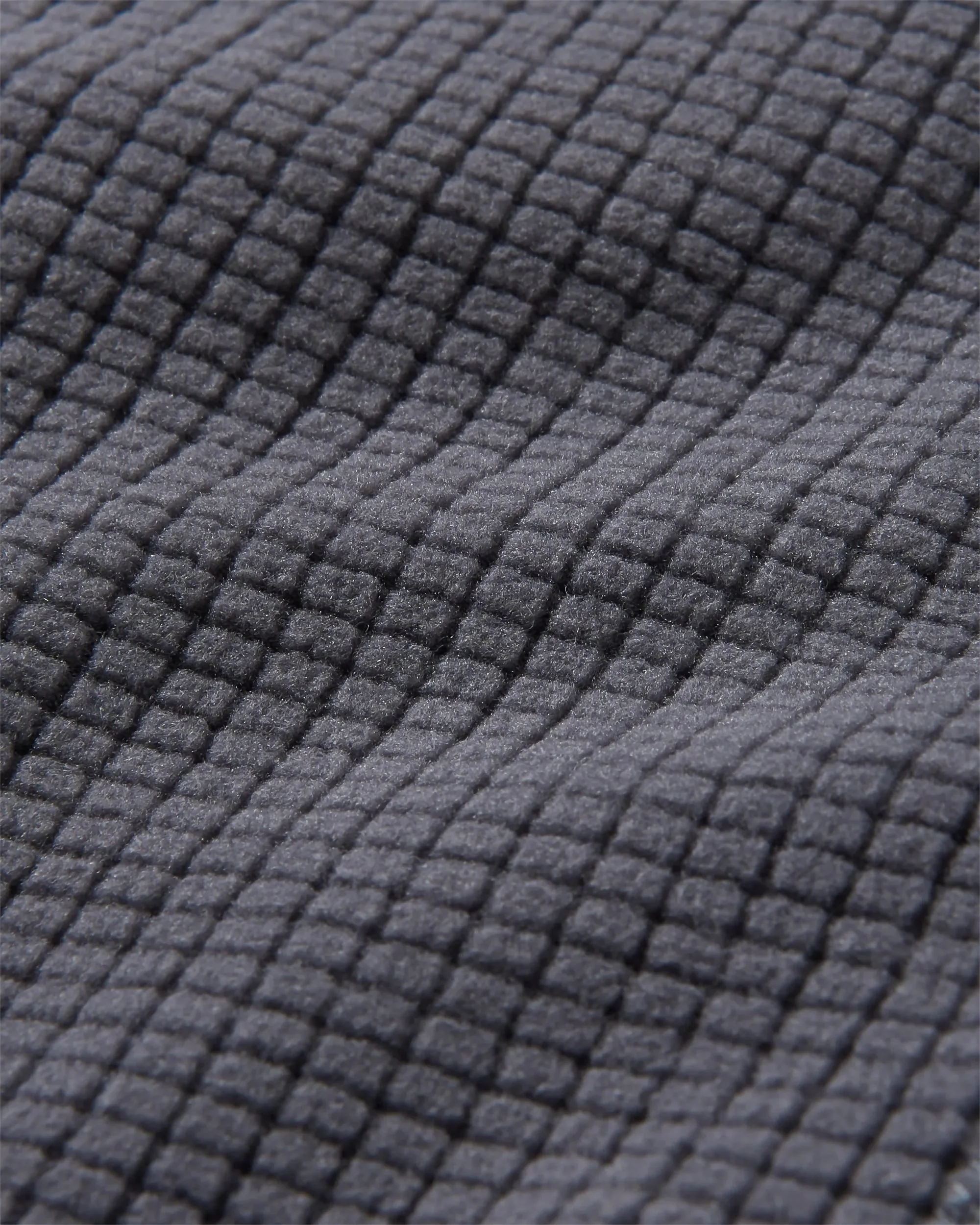 Point Grid Polar Fleece Hoodie - Charcoal - Image 9