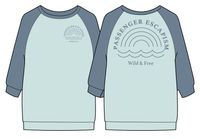 Rainbow LS T-Shirt - Stone Blue - Image 7