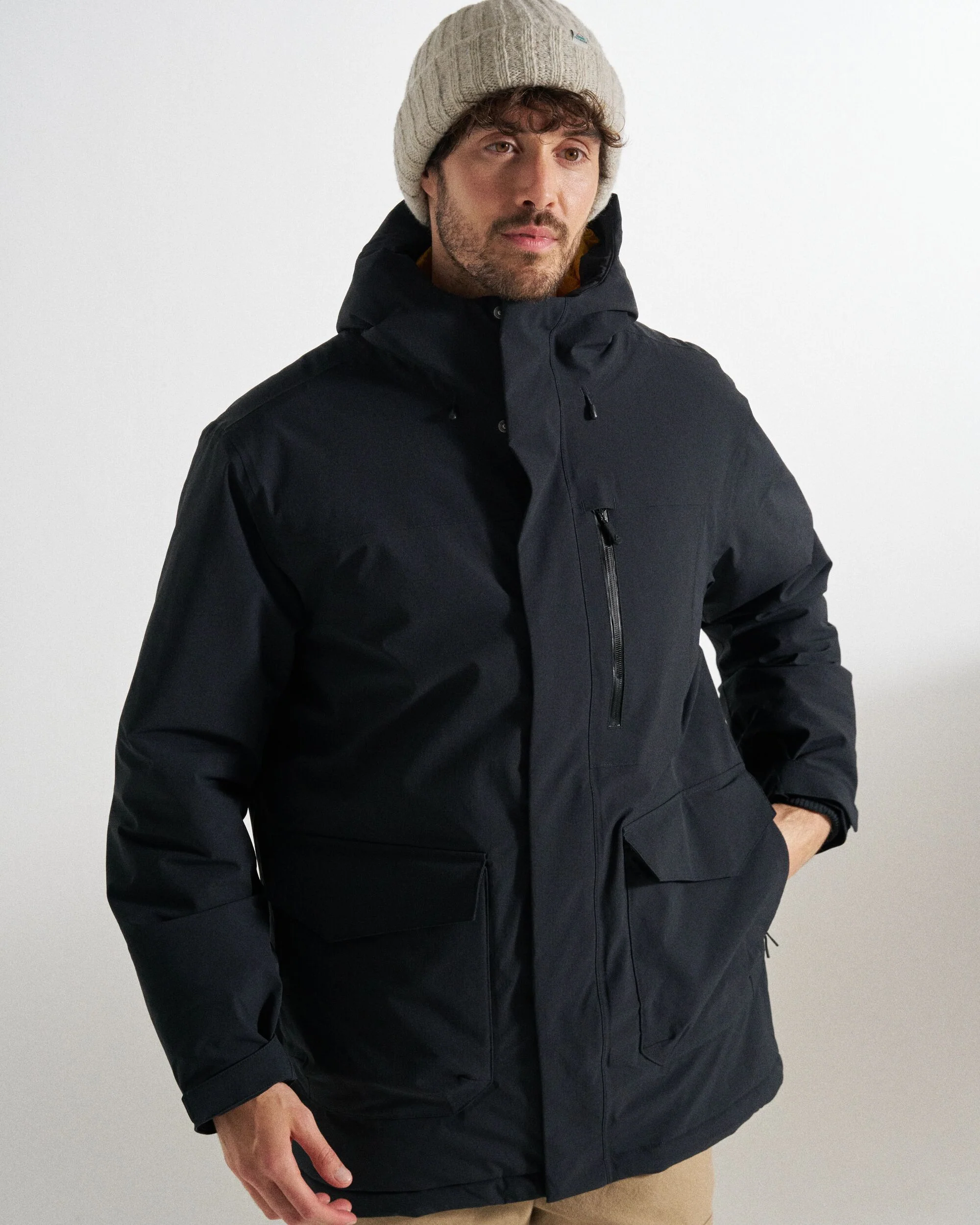 Rainier Waterproof Parka - Black - Image 6