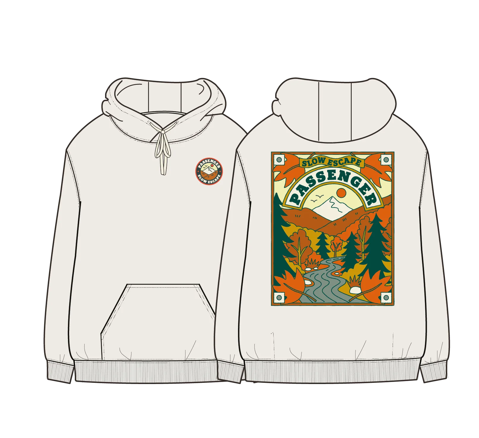 Rambling Hoodie - Birch - Image 8