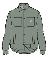 Rappel Sherpa Oversized Shirt - Pistachio - Image 13