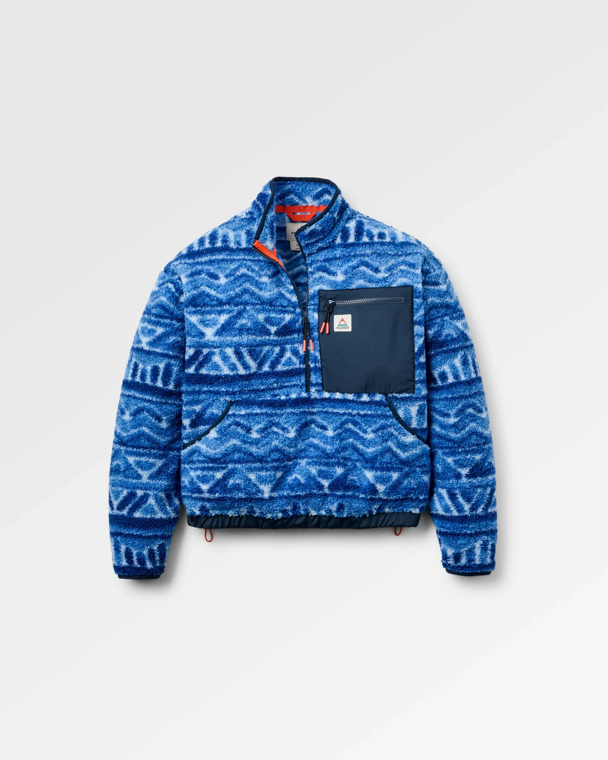 Ravi Sherpa Fleece - Tracks Electric Blue