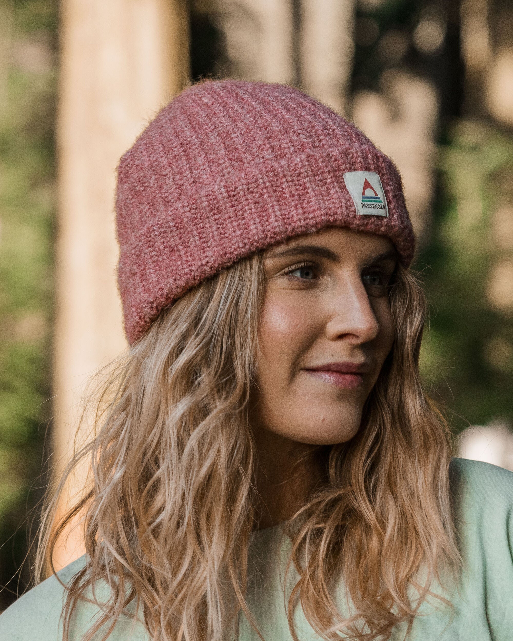 Redwood Fleece Lined Beanie - Rose - Image 5