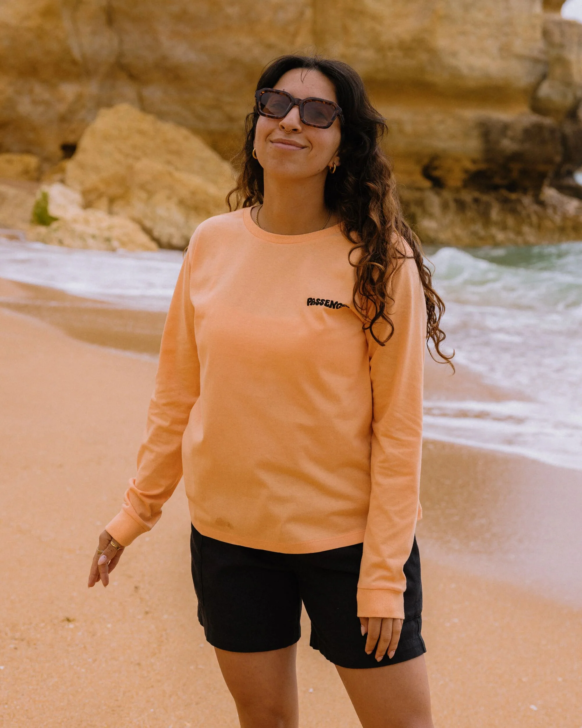 Reflect LS T-Shirt - Orange Peach - Image 3