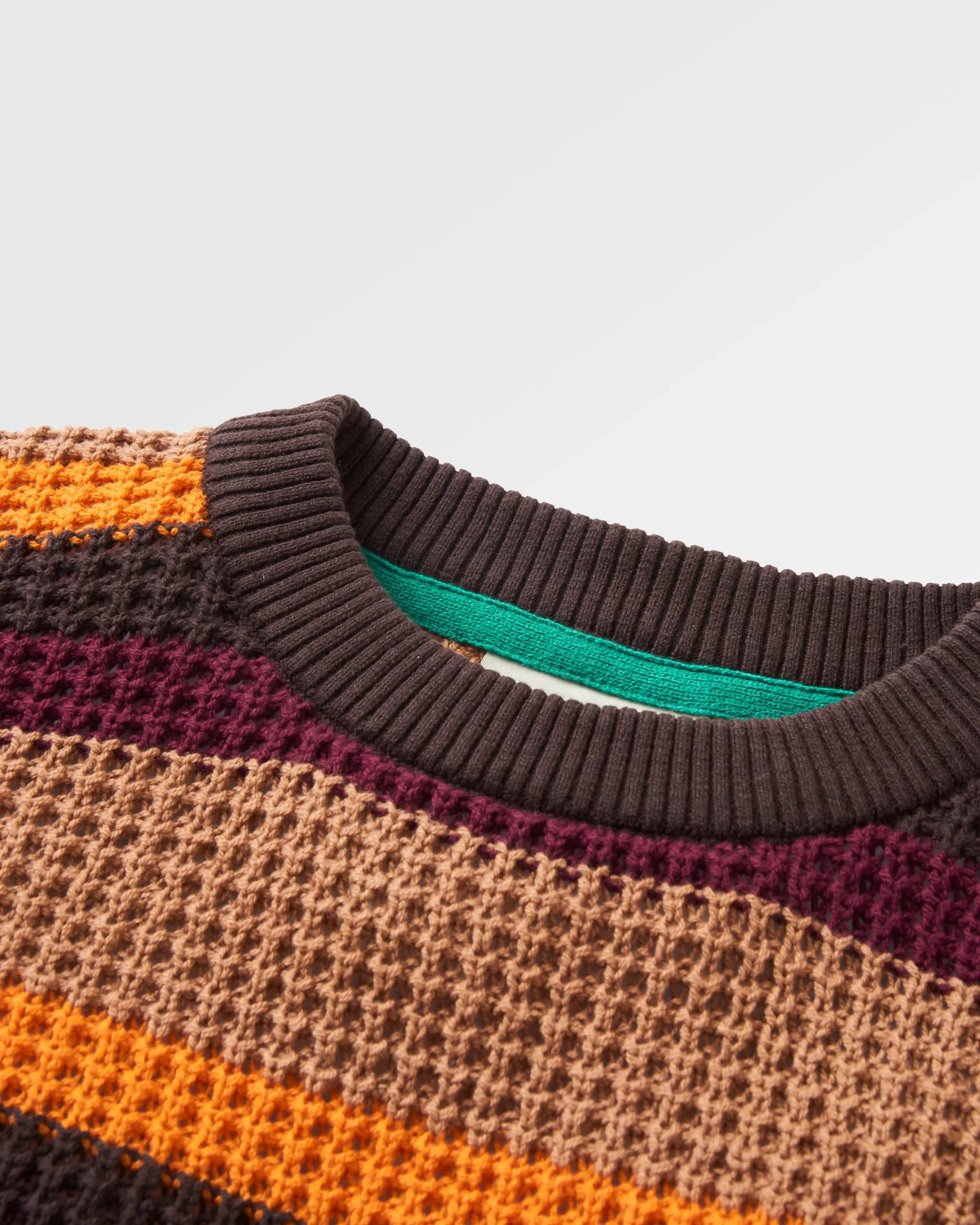 Reflection Stripey Jumper - Toffee Brown Multi Stripe - Image 3