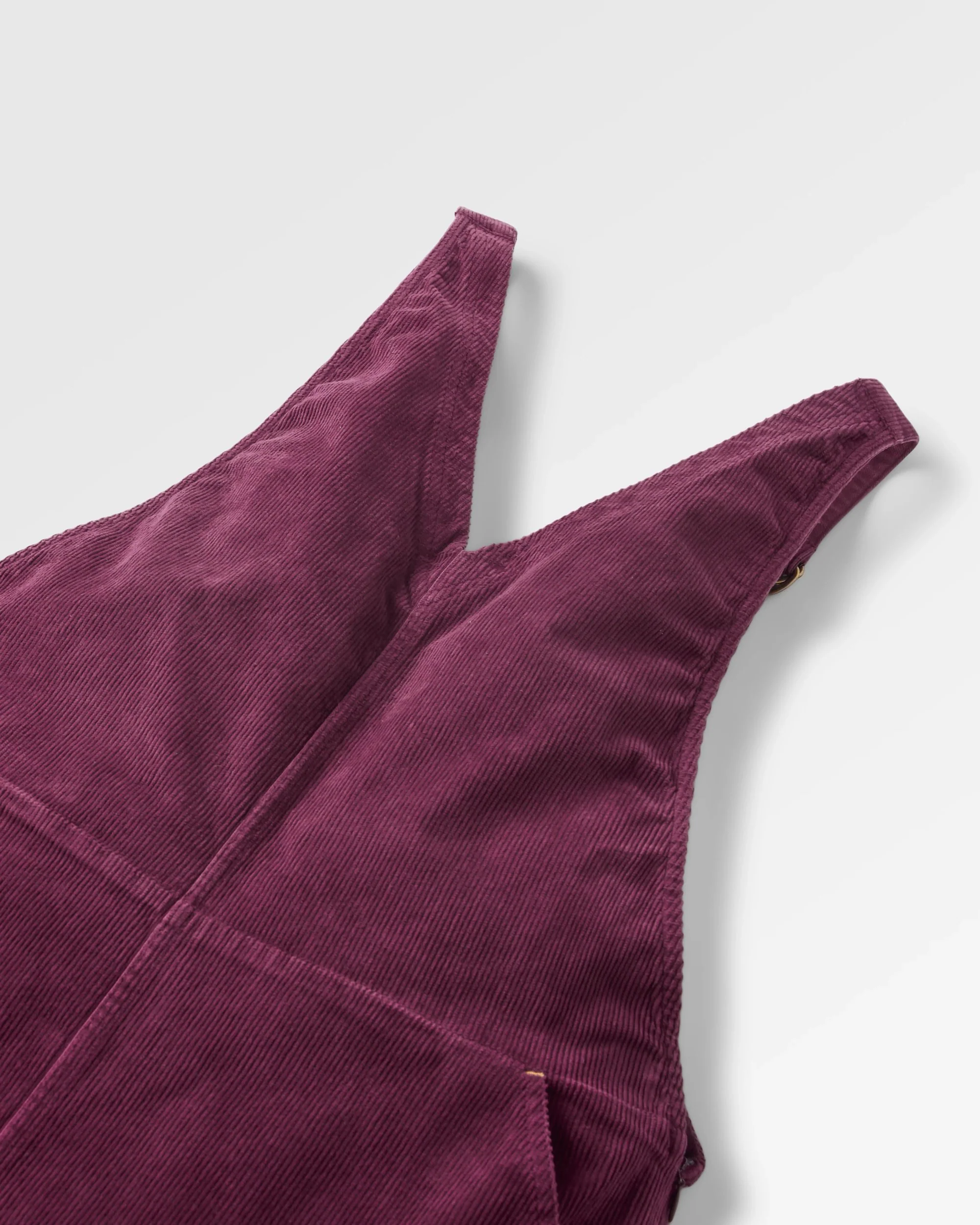 Refuel Organic Cotton Cord Dungarees - Fig - Image 7