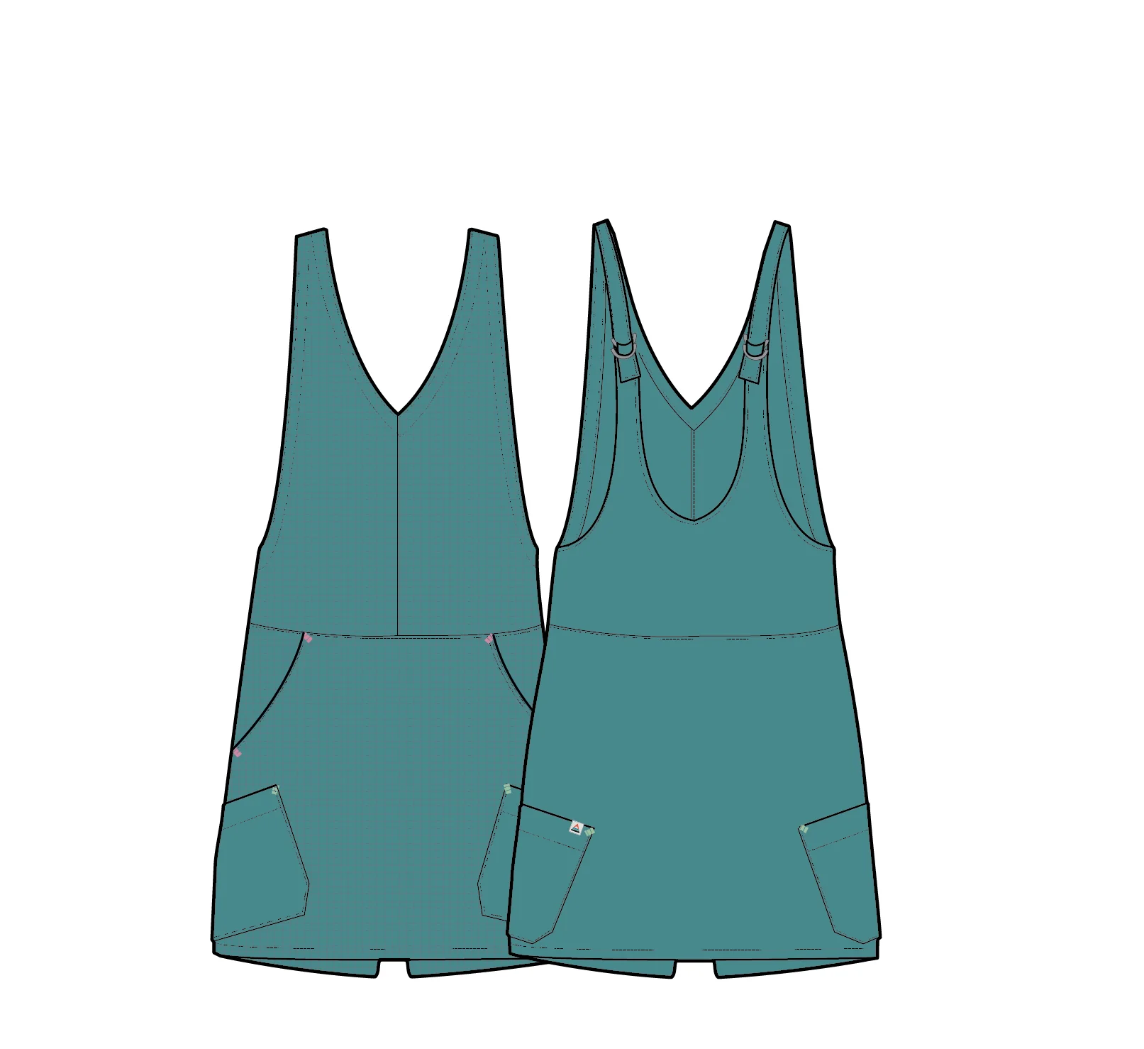 Refuel Ripstop Dress - Ocean Teal - Image 10