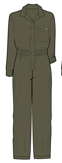 Resonate Boiler Suit - Khaki - Image 10