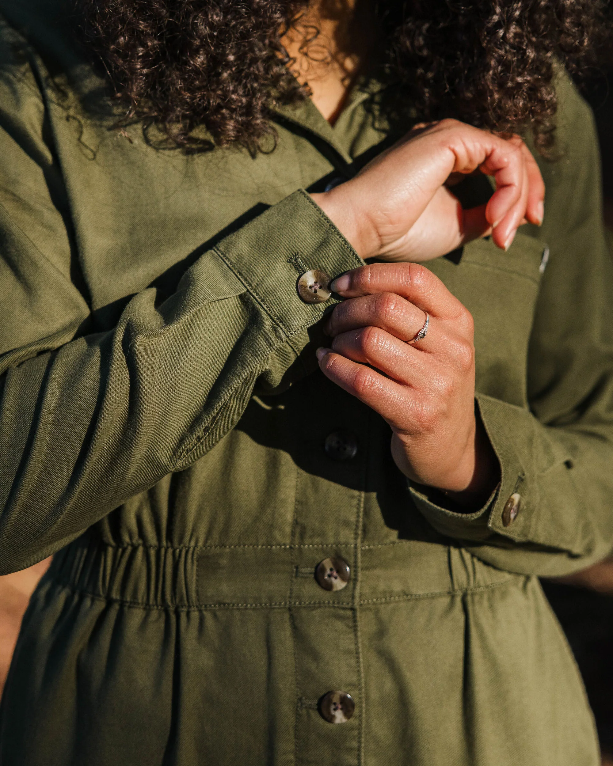 Resonate Boiler Suit - Khaki - Image 3