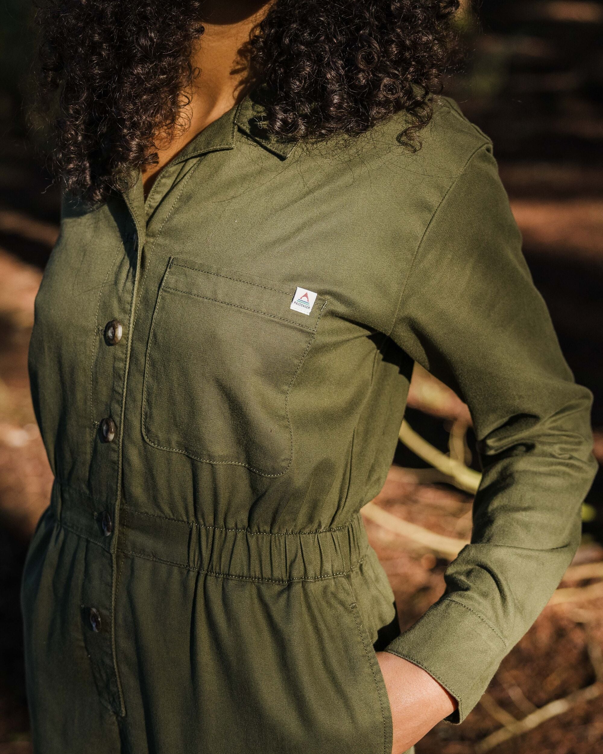 Resonate Boiler Suit - Khaki - Image 6