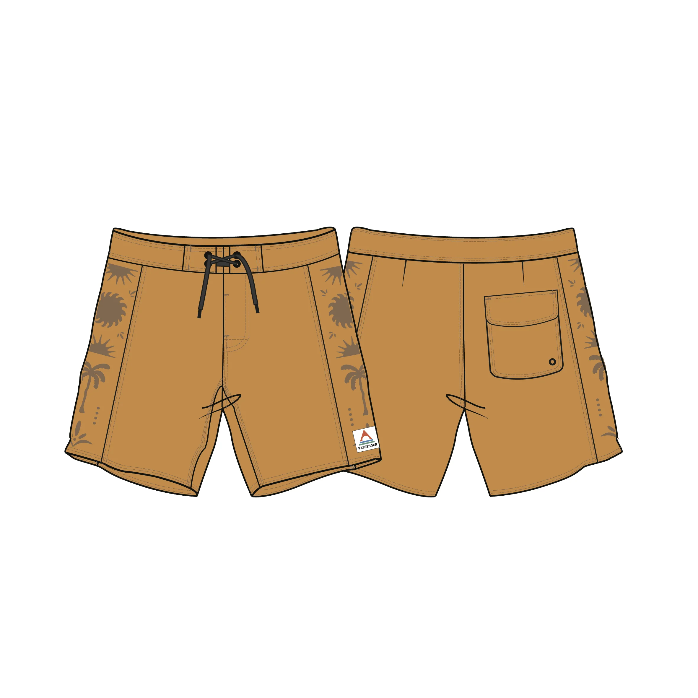 Rialto 16" Boardshort - Spruce Yellow - Image 10