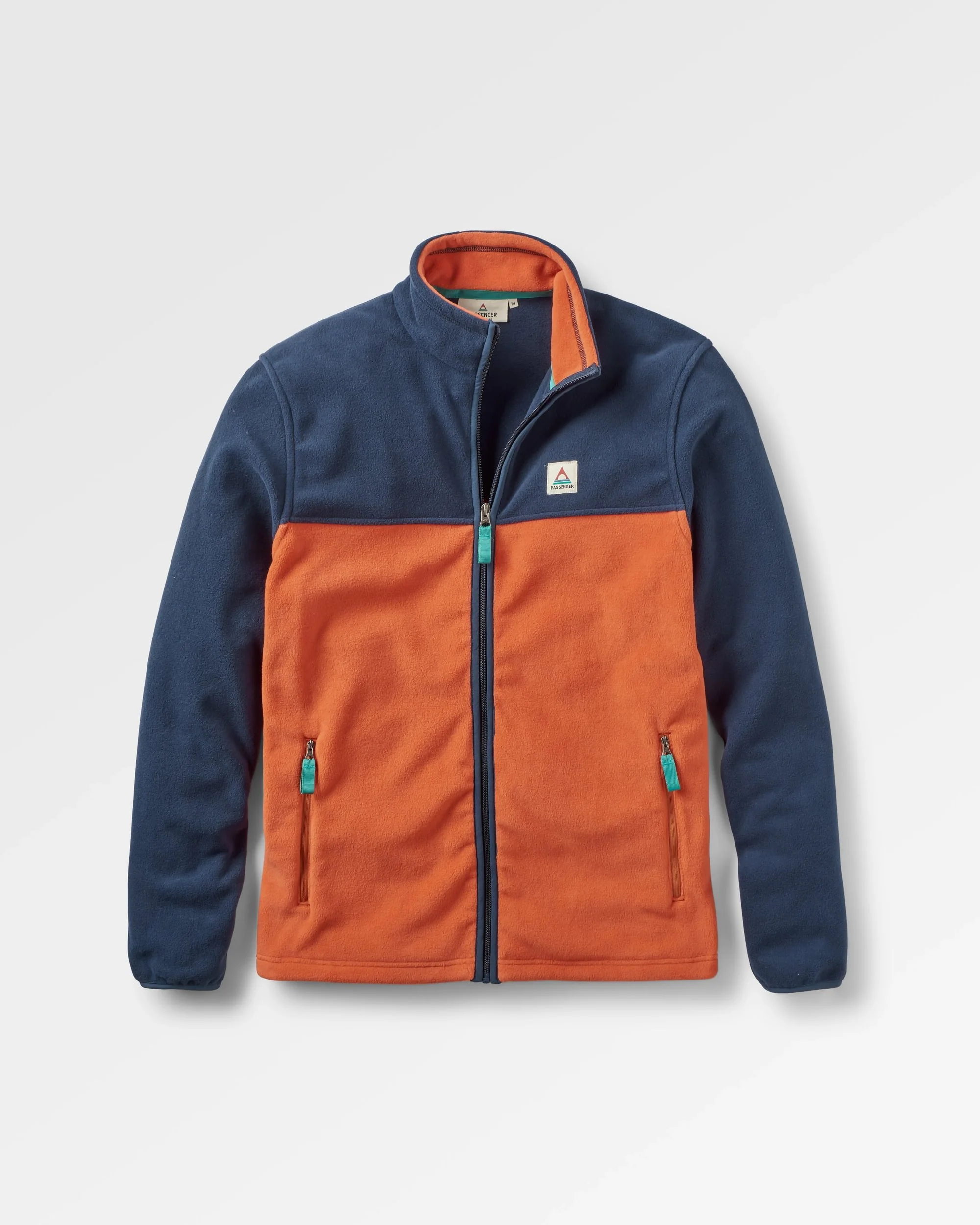 Ridge 2.0 Full Zip Polar Fleece - Rich Navy/ Burnt Orange