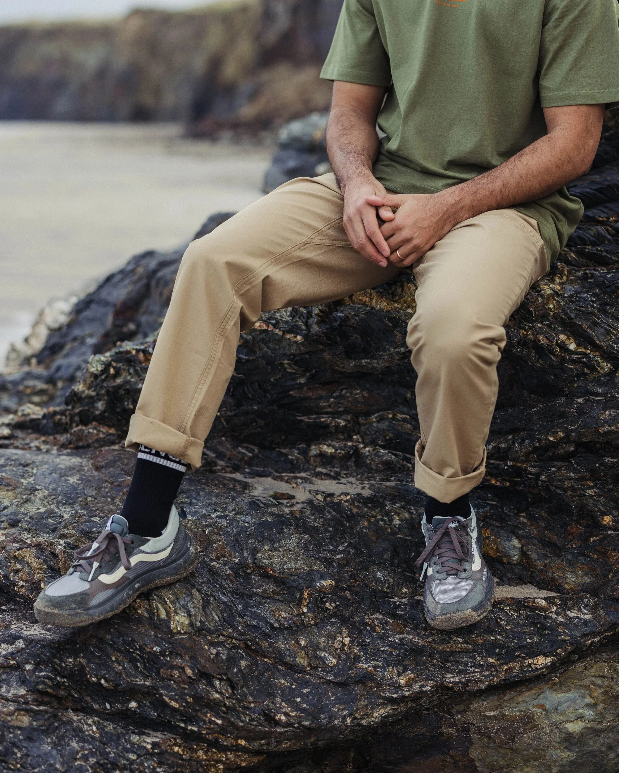 Rif-Raf Organic Cotton Ripstop Trouser - Biscuit - Image 5