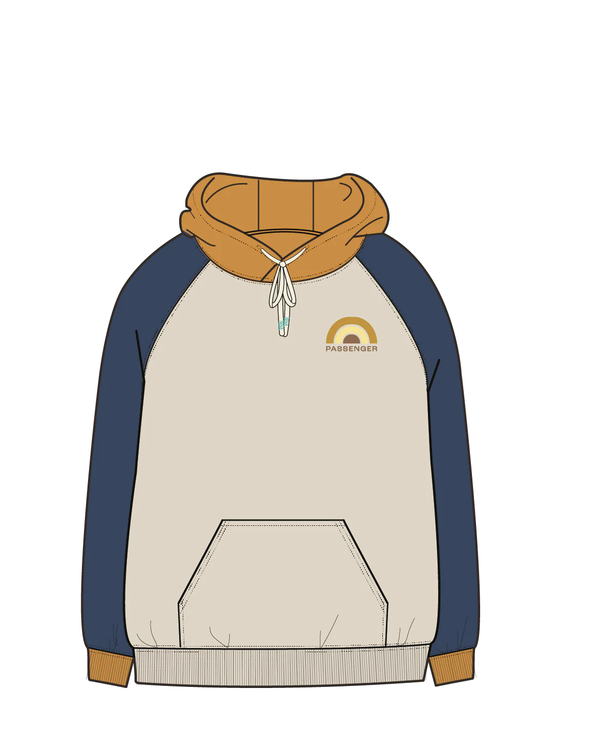 Riser Organic Cotton Hoodie - Birch - Image 7