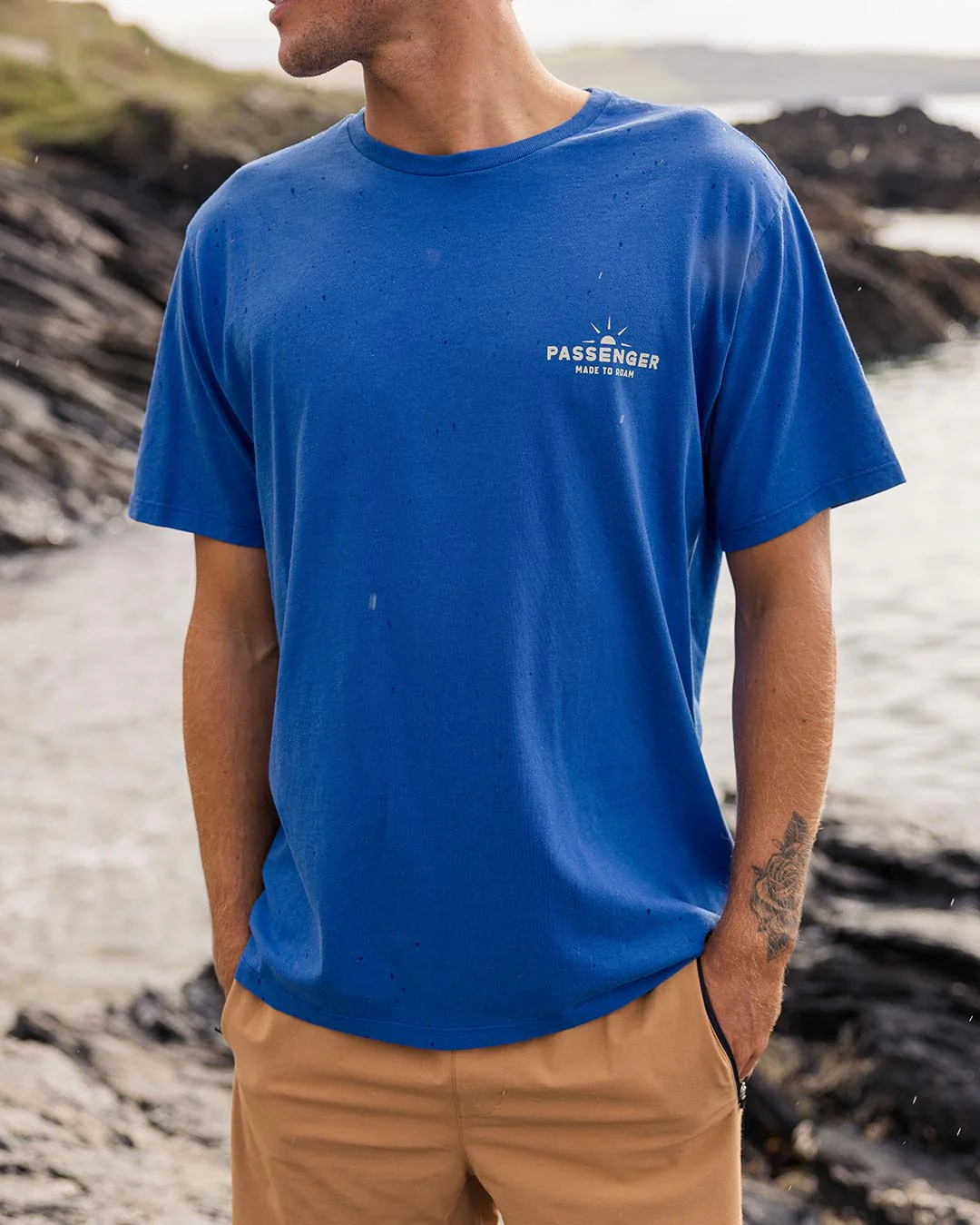 Roam Free T-Shirt - True Blue - Image 3