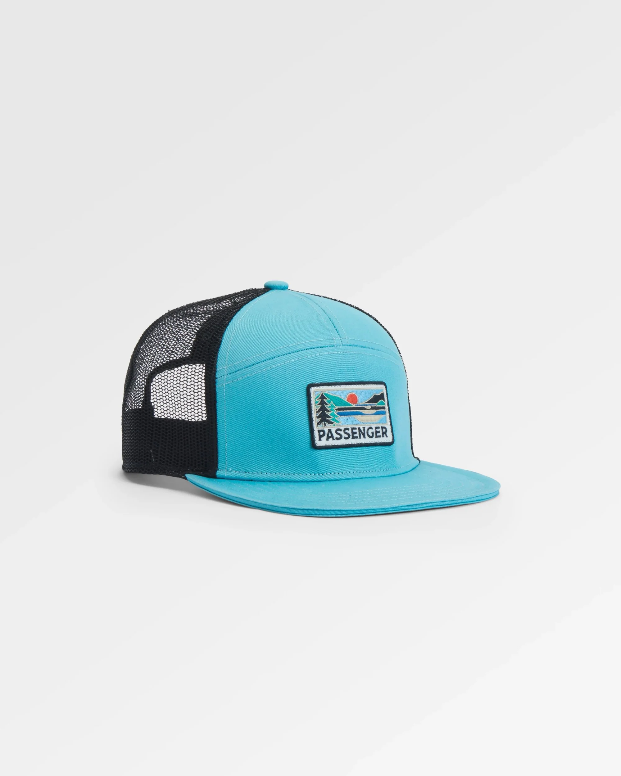 Roamer 7 Panel Organic Cotton Trucker Cap - Arctic
