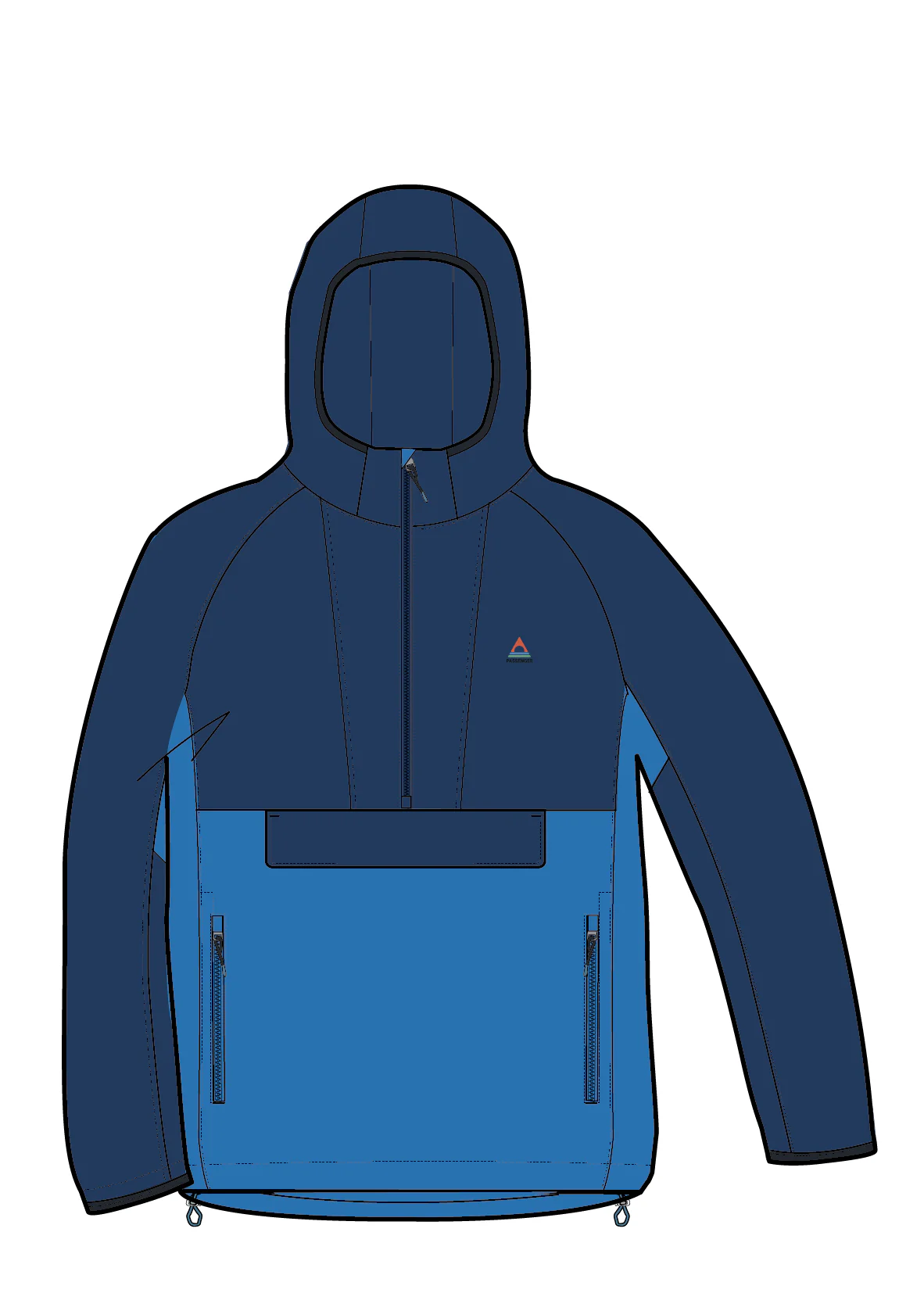 Roamer Light Softshell Anorak - Blue Navy/Marine Blue - Image 10