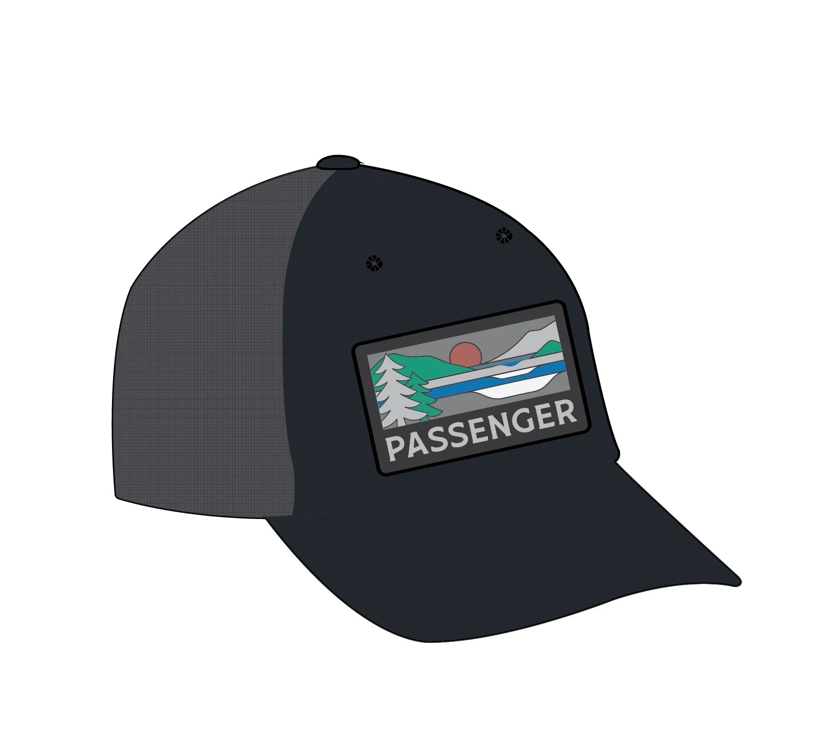 Roamer Mesh Trucker Cap - Black - Image 6
