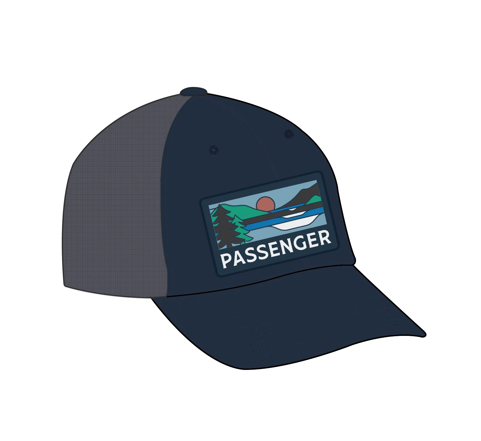 Roamer Mesh Trucker Cap - Rich Navy - Image 5