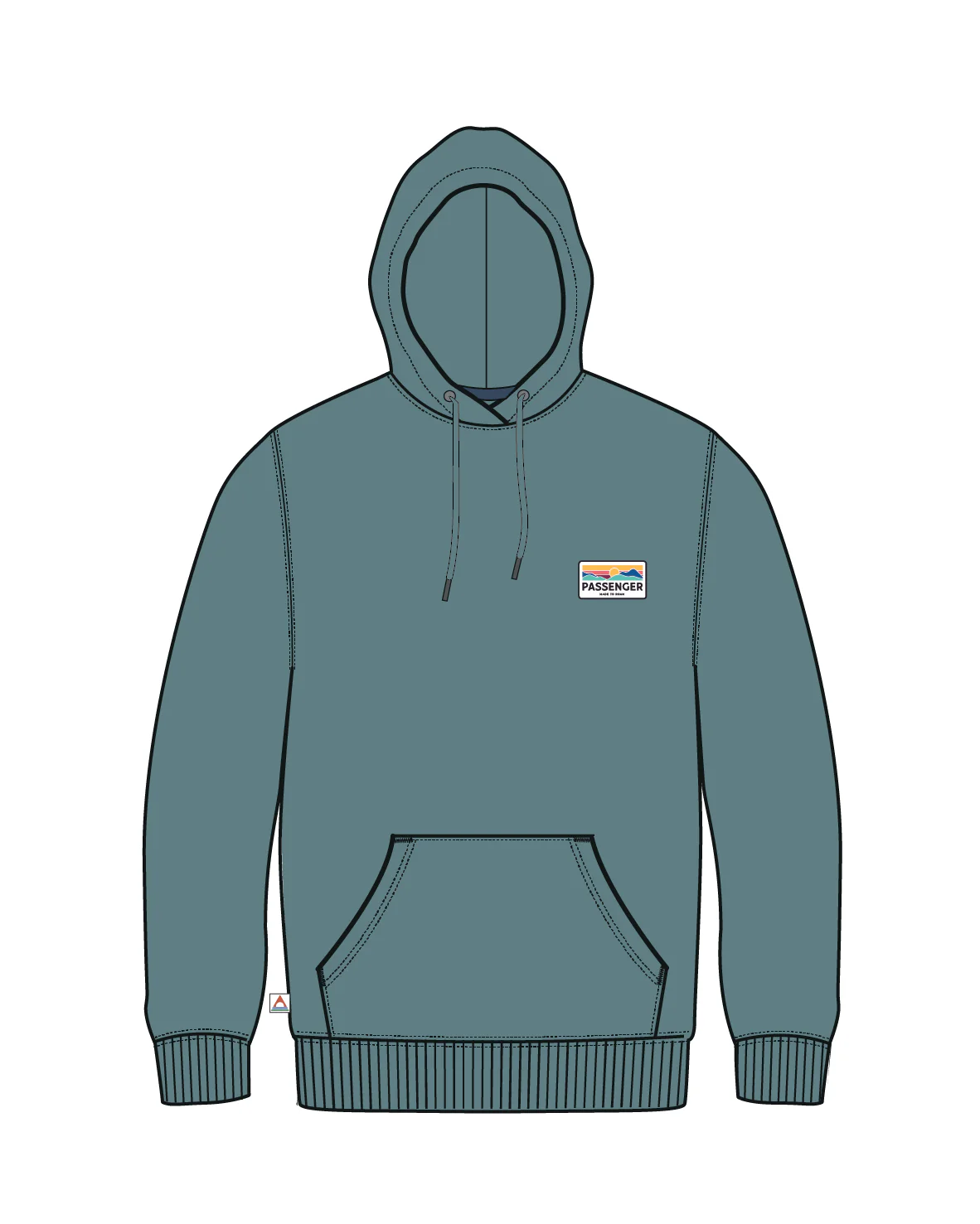 Roamer Patch Relaxed Fit Hoodie - Arctic - Image 6