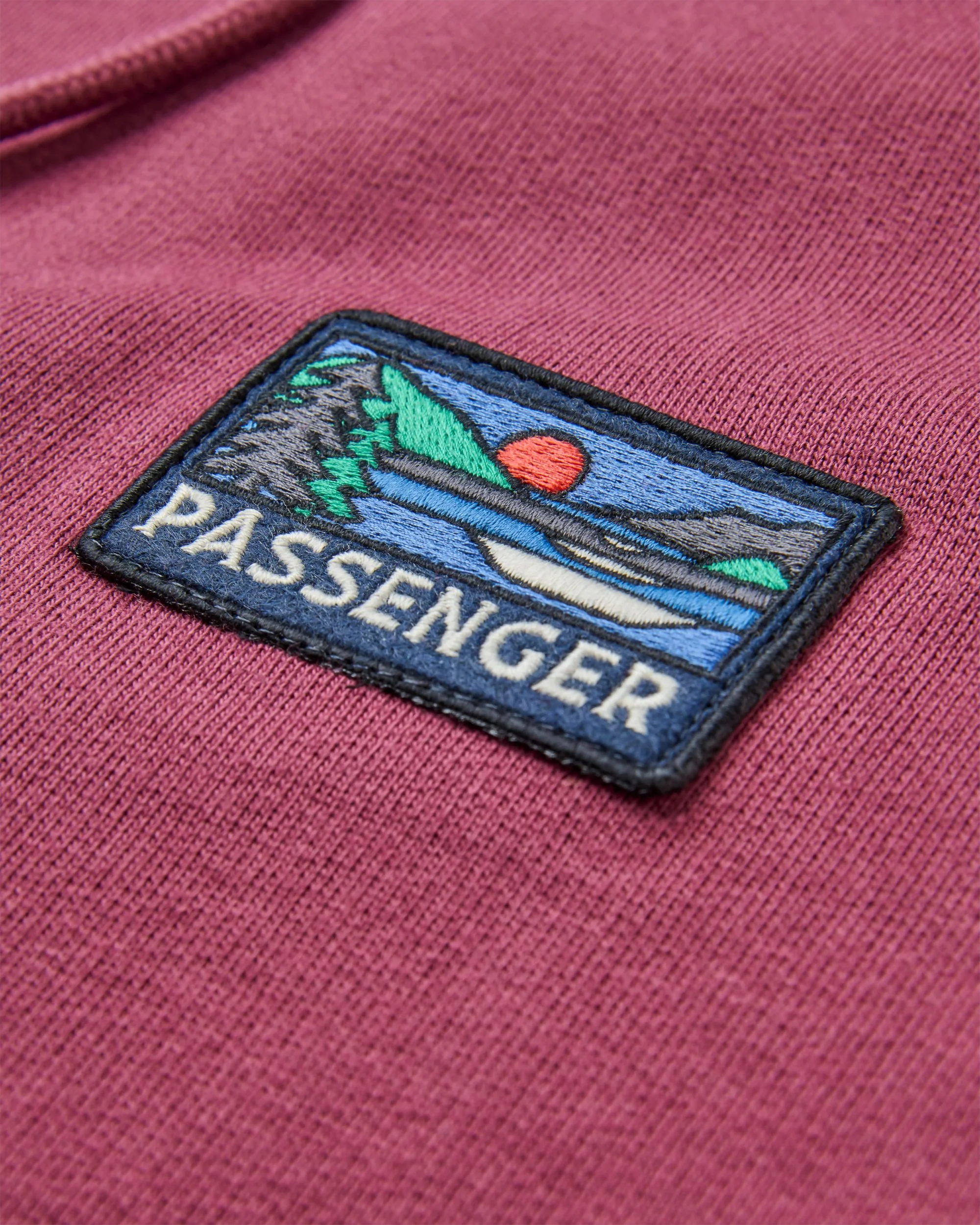 Roamer Patch Relaxed Fit Hoodie - Fig - Image 3