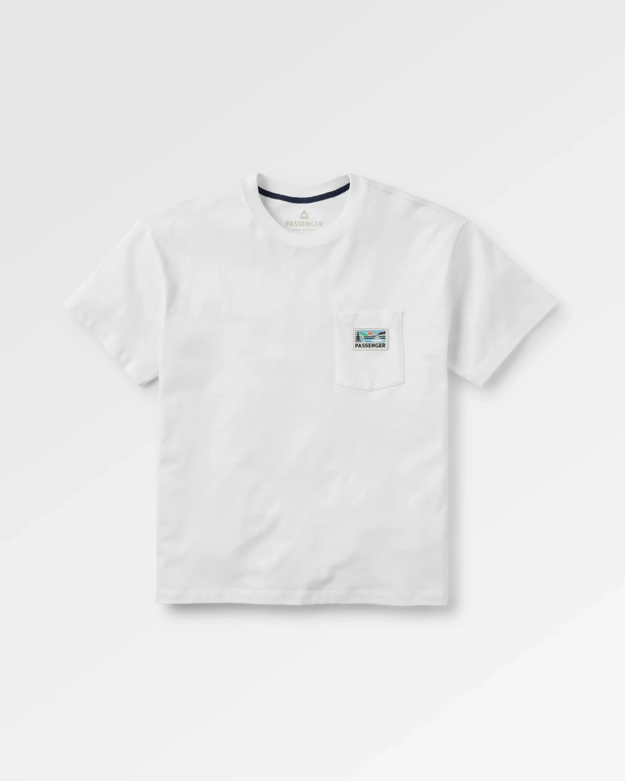 Roamer Patch Relaxed Fit T-Shirt - White - Image 2