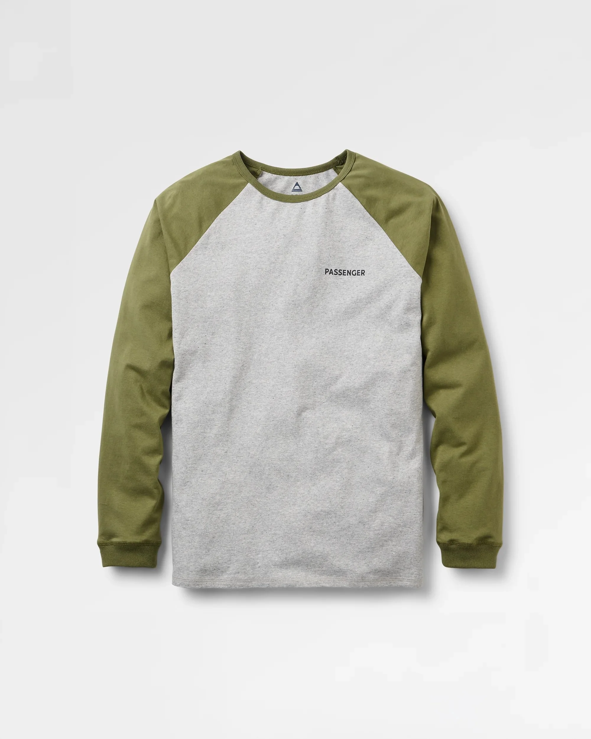 Roamer Raglan LS T-Shirt - Khaki/Grey Marl