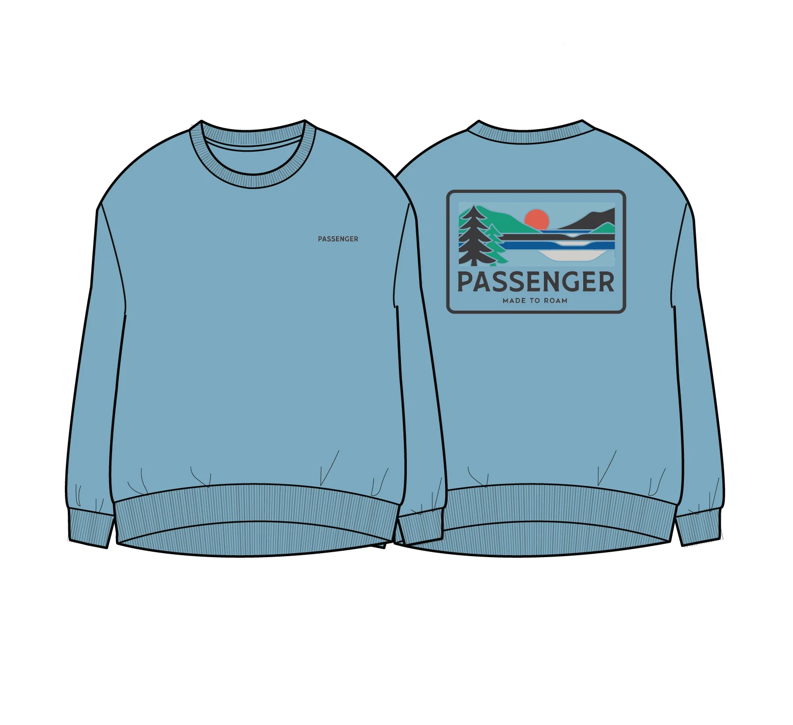 Roamer Women's Sweatshirt - Retro Blue - Image 7
