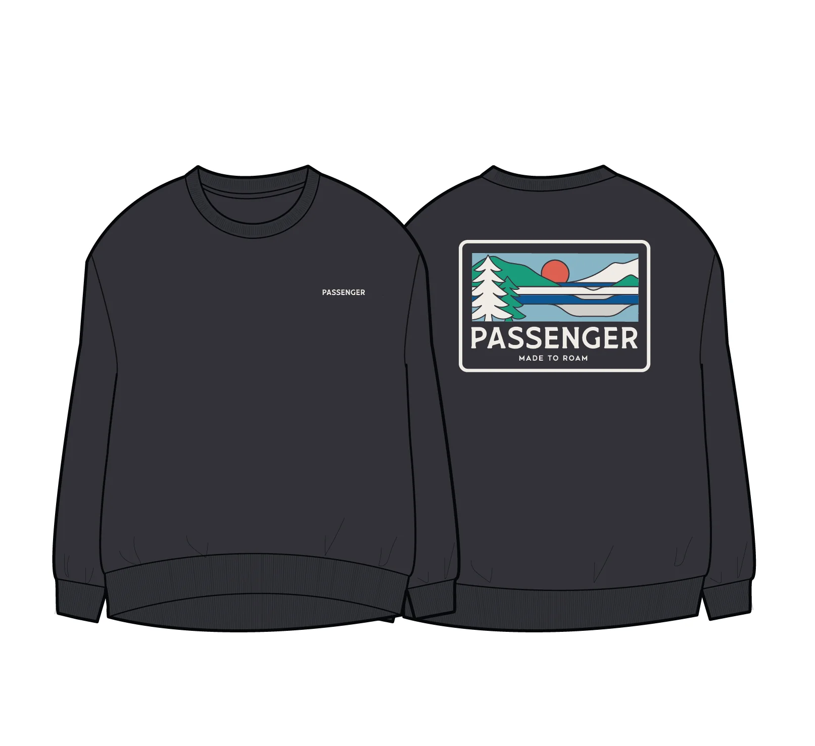 Roamer Women's Sweatshirt - Faded Black - Image 8