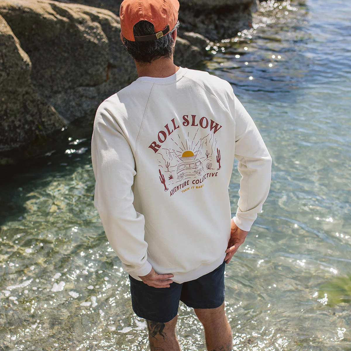 Roll Slow Sweatshirt - Egret - Image 4