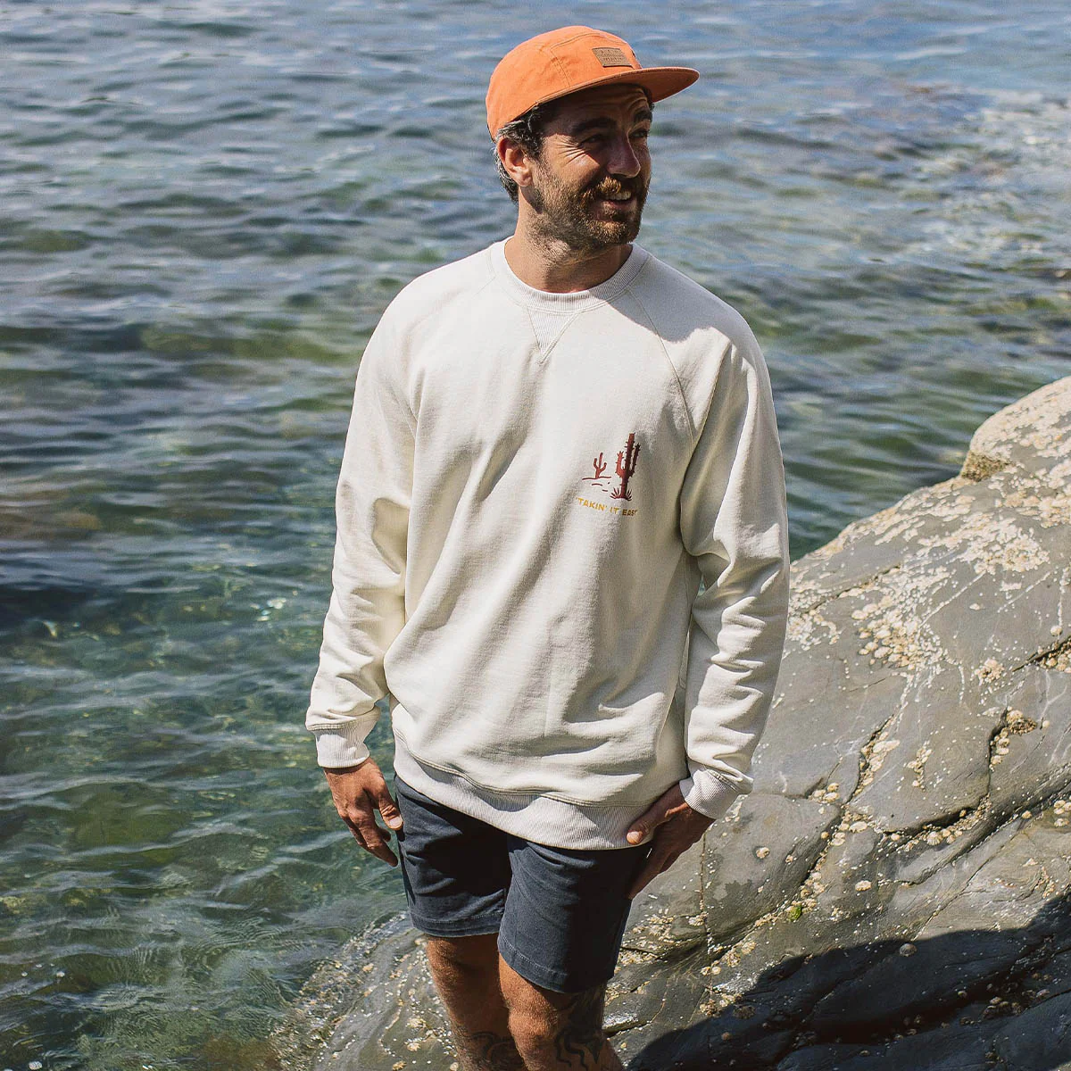Roll Slow Sweatshirt - Egret - Image 5