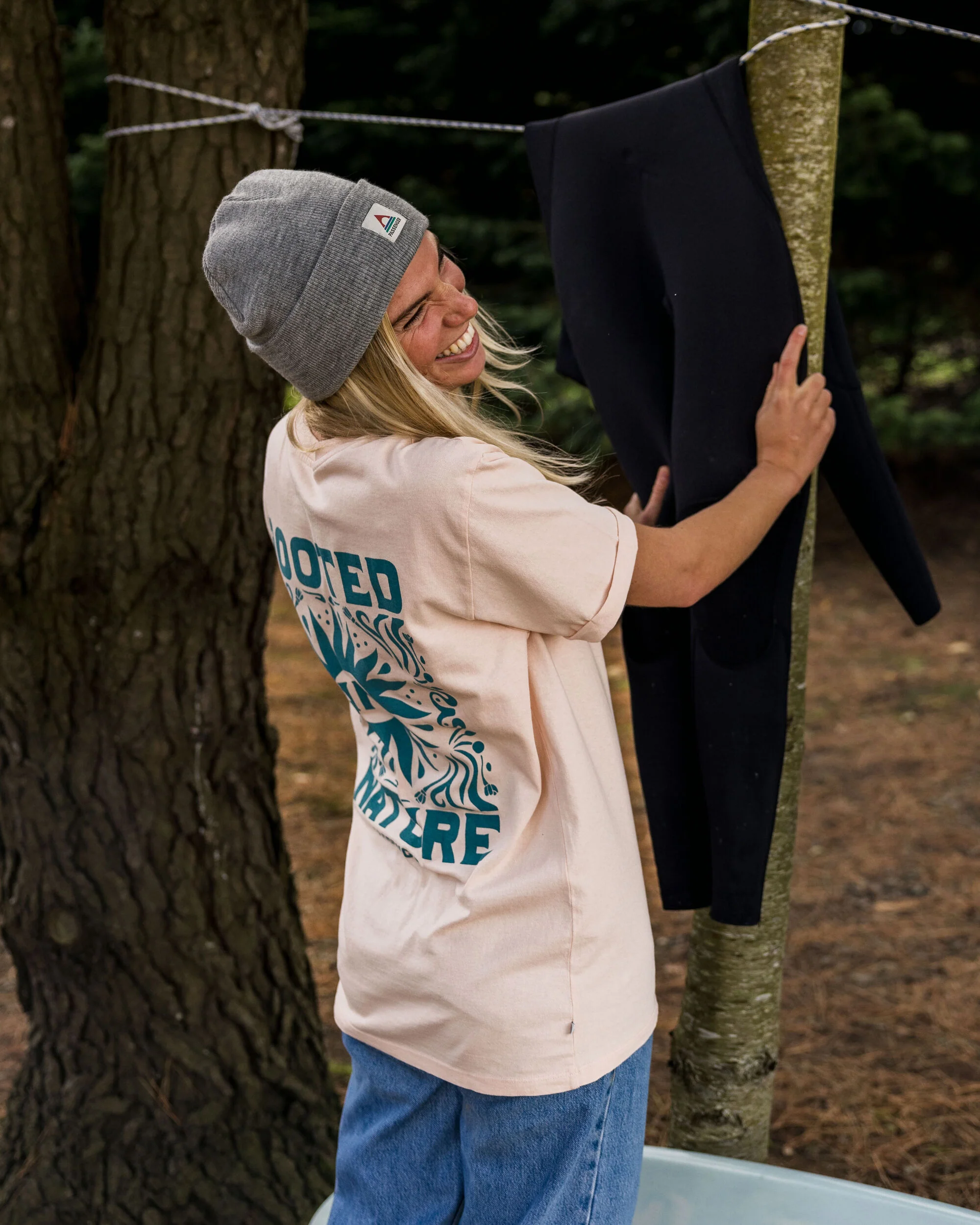 Rooted In Nature T-Shirt - Peach Whip - Image 4