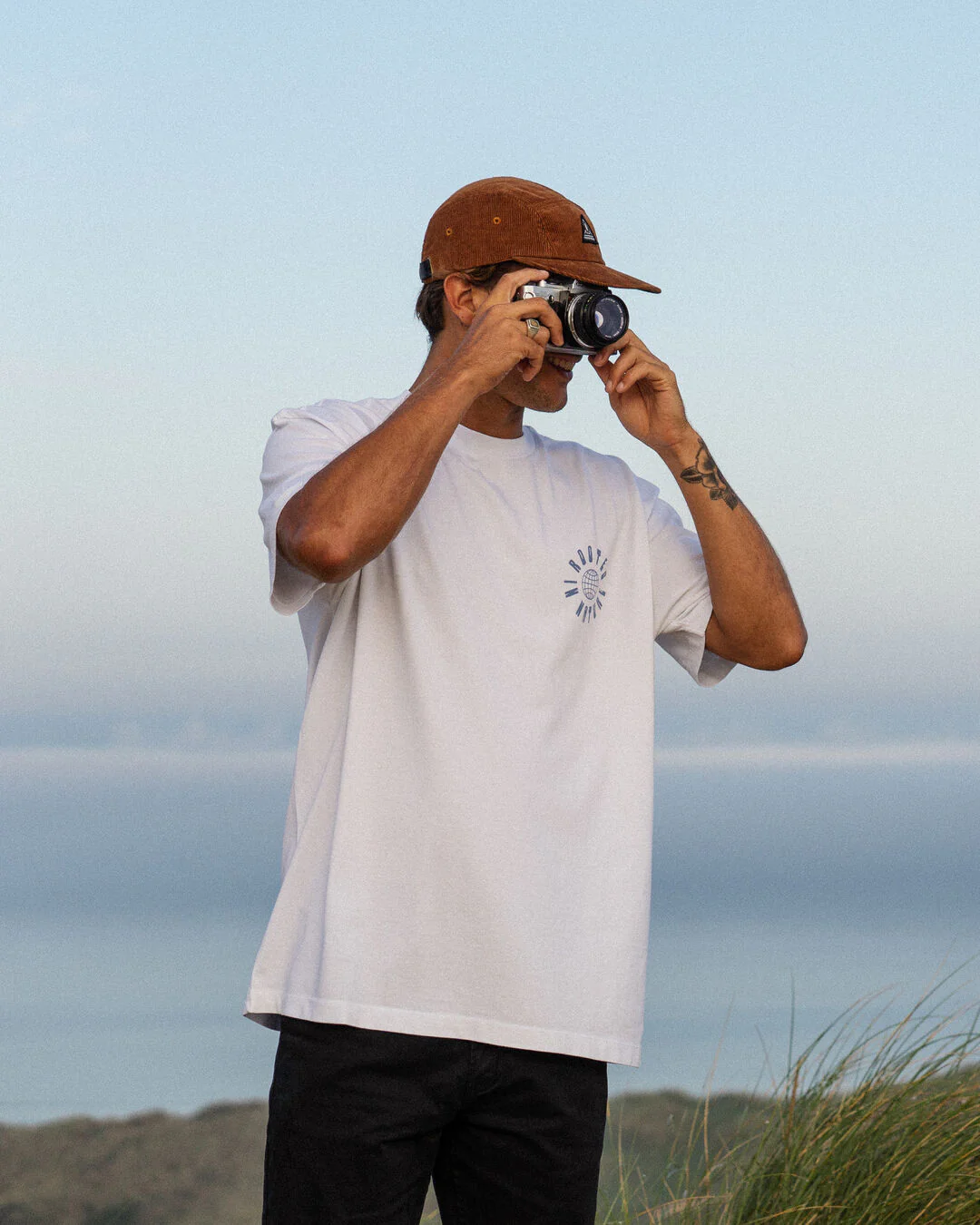 Rooted Relaxed Fit T-Shirt - White - Image 2