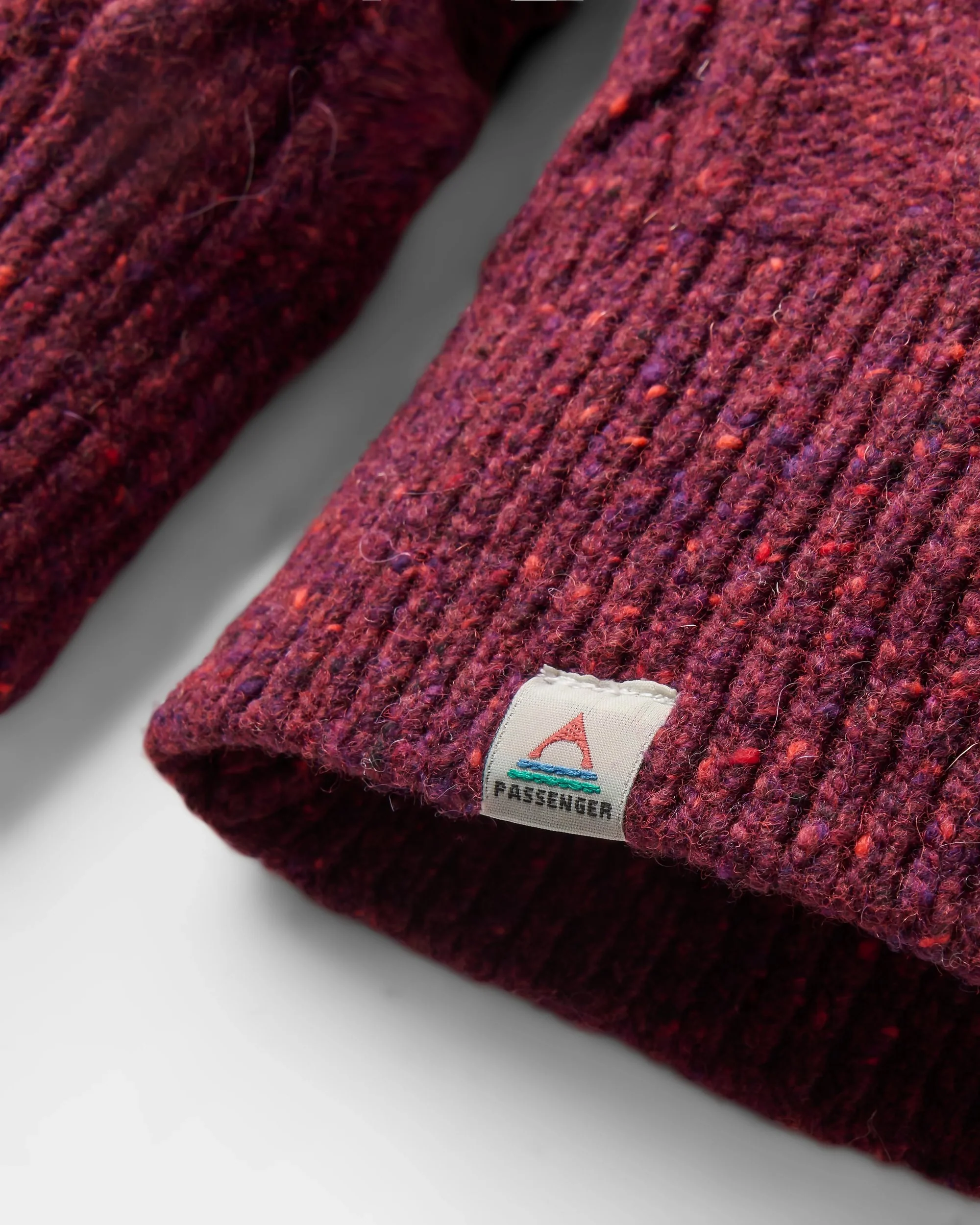 Sandbar Merino Blend Knitted Jumper - Fig - Image 3