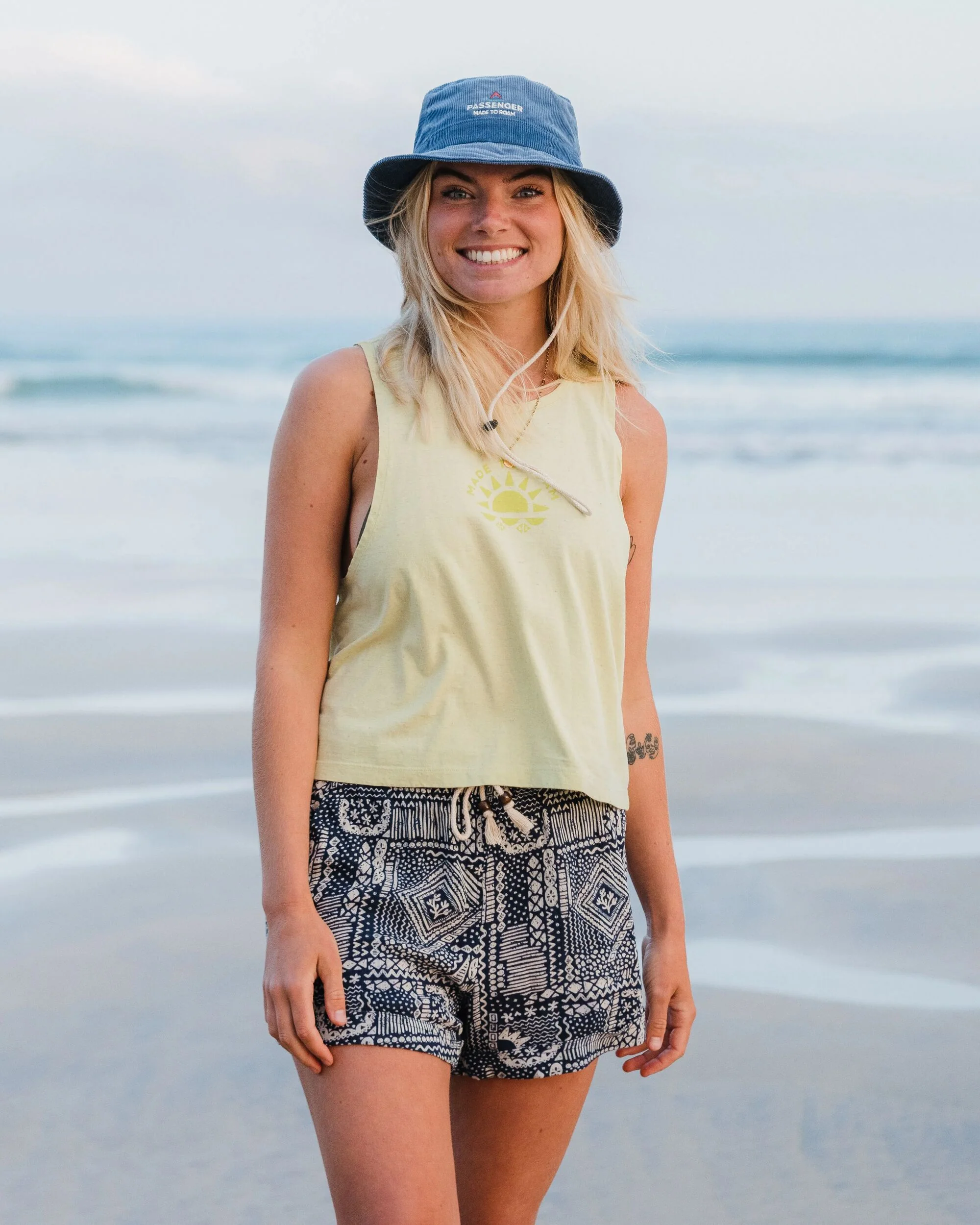 Santosa Woven Short - Vintage Patchwork Navy - Image 3